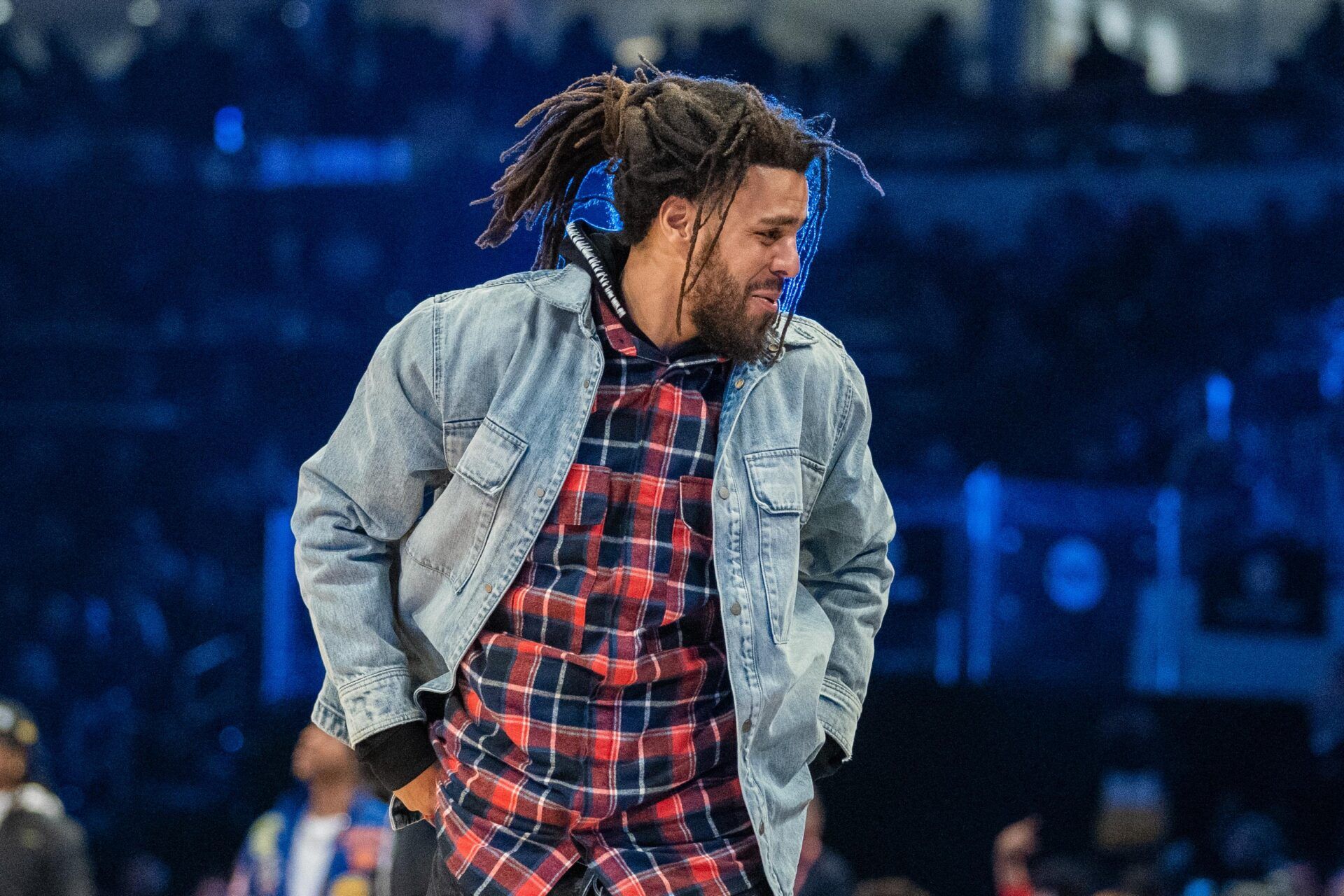 American rapper J. Cole during NBA All Star Saturday Night at United Center.