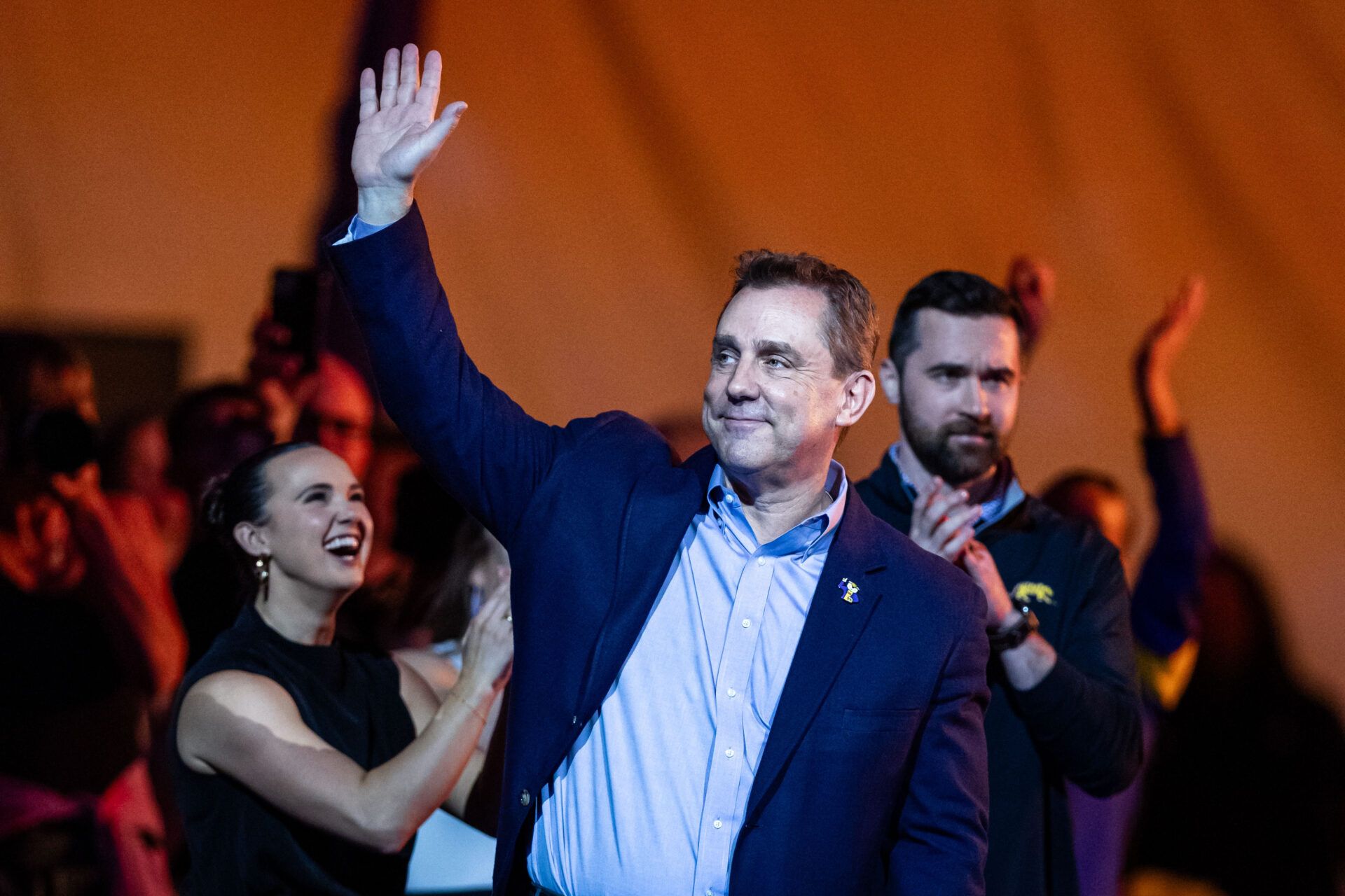 LSU Tigers head coach Jay Clark during the meet against the Georgia Bulldogs at Maravich Center.