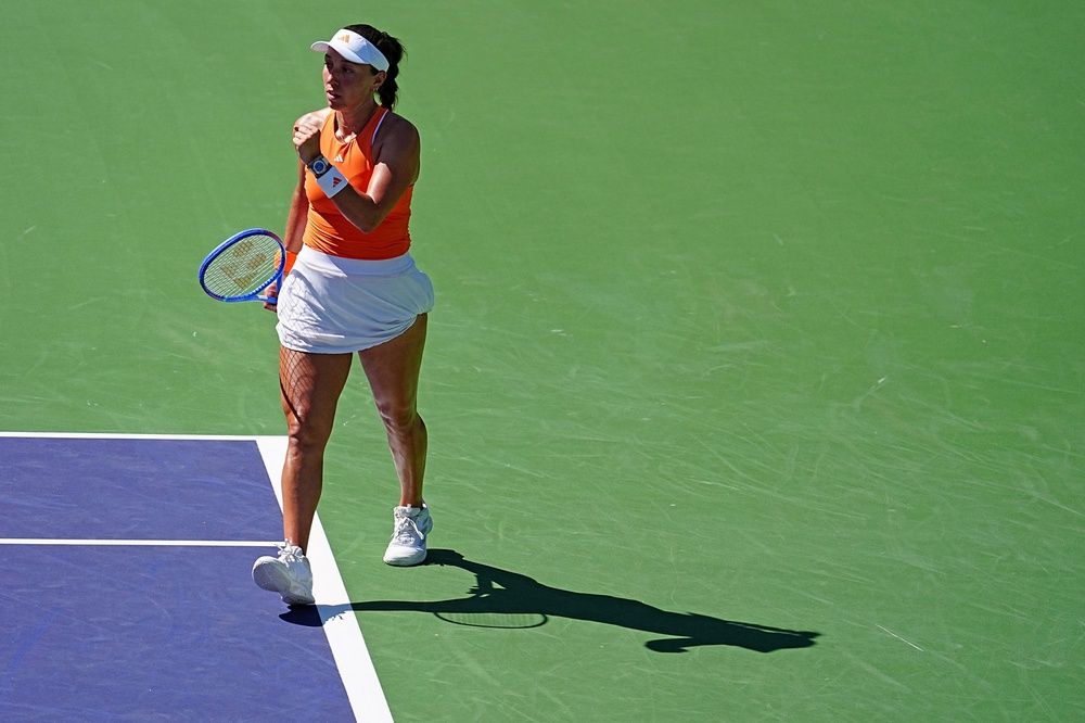 Jessica Pegula defeated Belinda Bencic 6-3, 7-6 in their BNP Paribas Open fourth-round match in Indian Wells, Calif., on Wednesday, March 11, 2026.