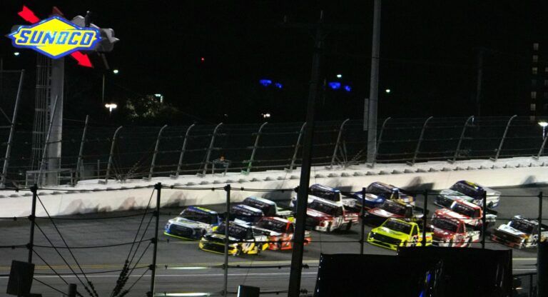 Turn 4 at the NASCAR Craftsman Truck Series Fresh From Florida 250, held Feb.13 at Daytona International Speedway.