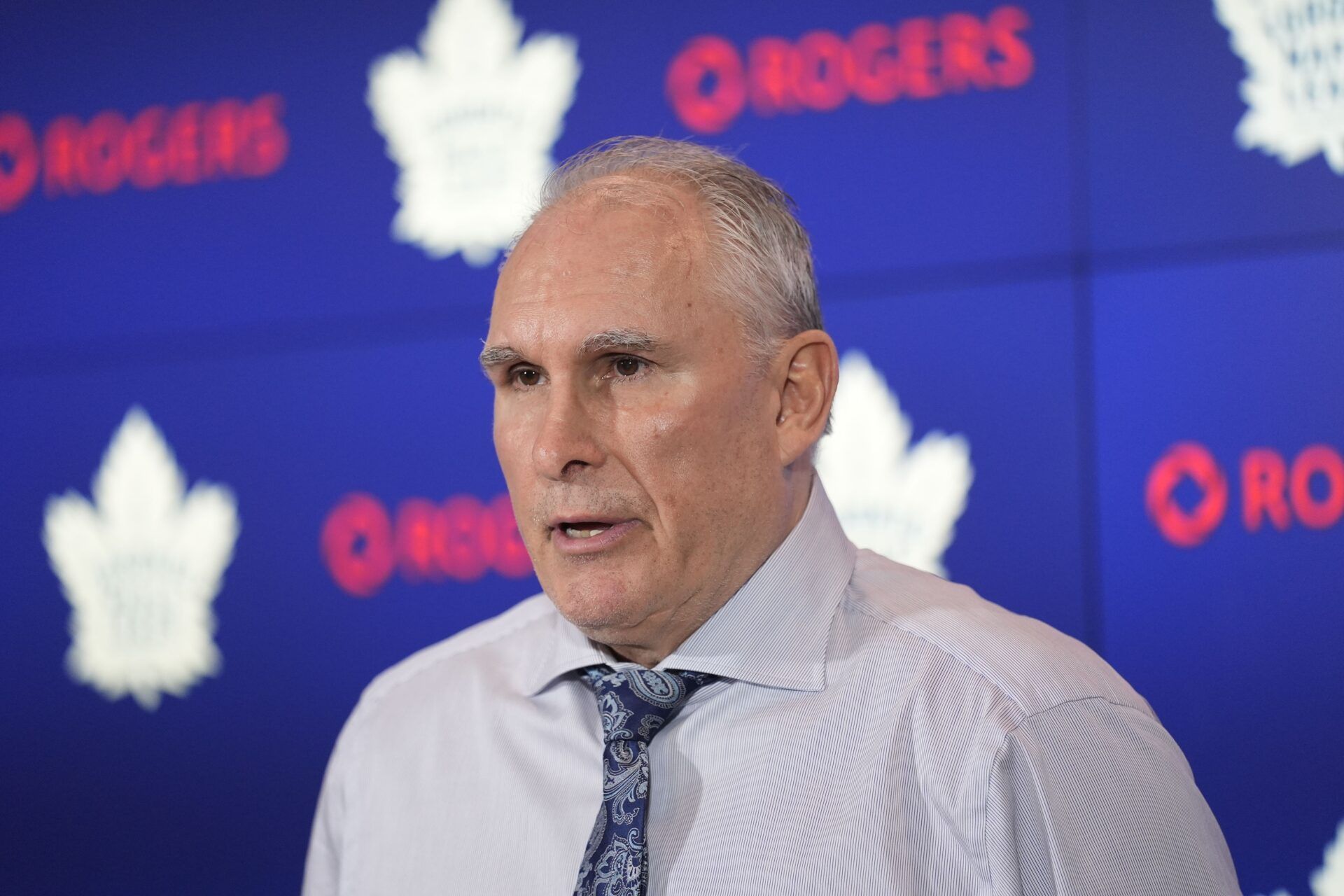 Toronto Maple Leafs head coach Craig Berube during a media conference after a win over the Anaheim Ducks at Scotiabank Arena.