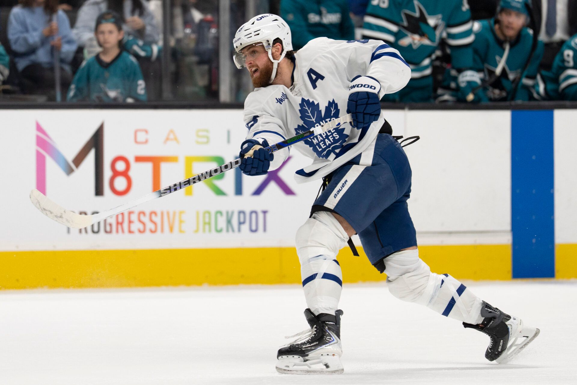 Toronto Maple Leafs right wing William Nylander (88) at SAP Center at San Jose.