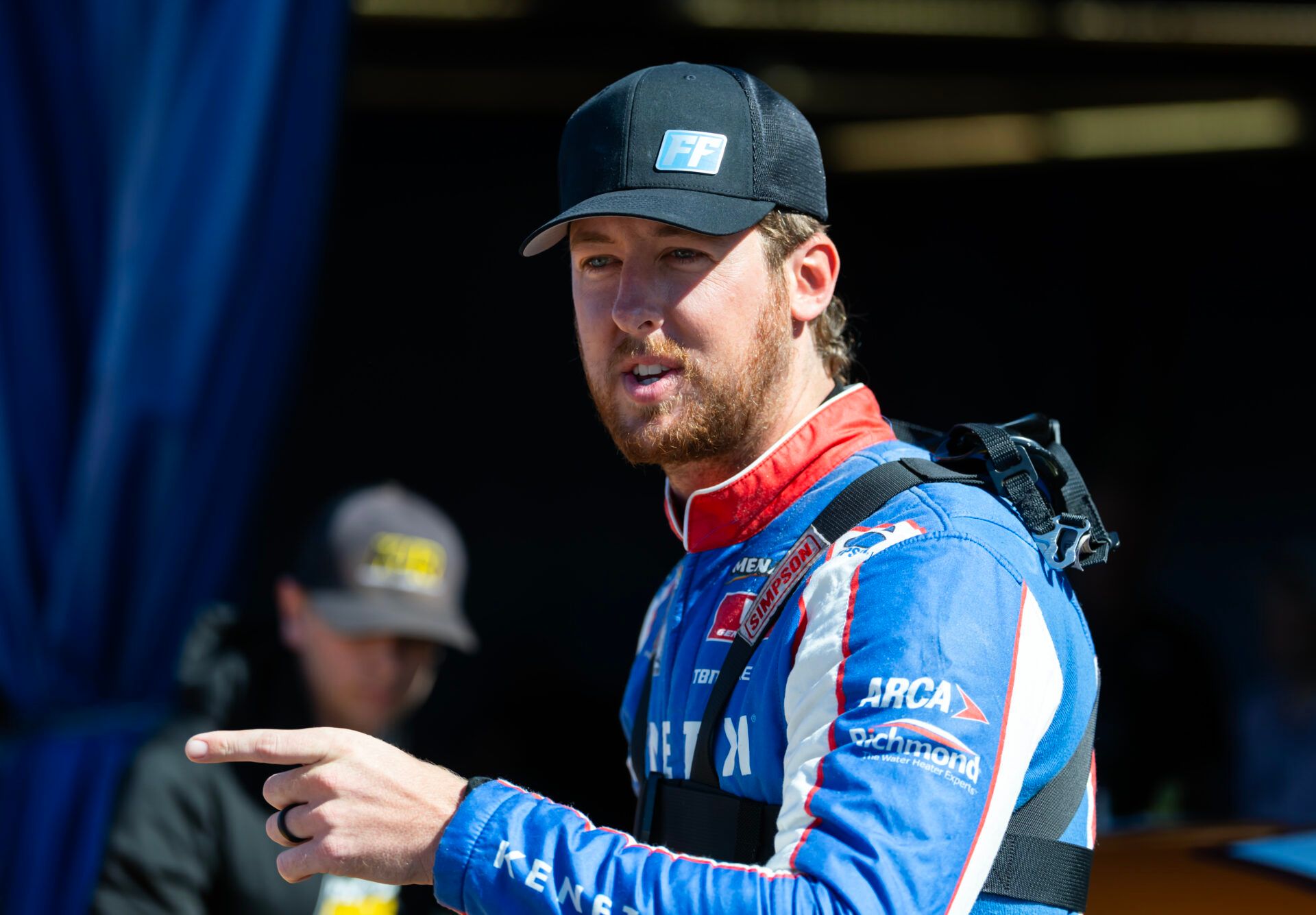 ARCA Series driver Garrett Mitchell during qualifying for the General Tire 200 at Daytona International Speedway.
