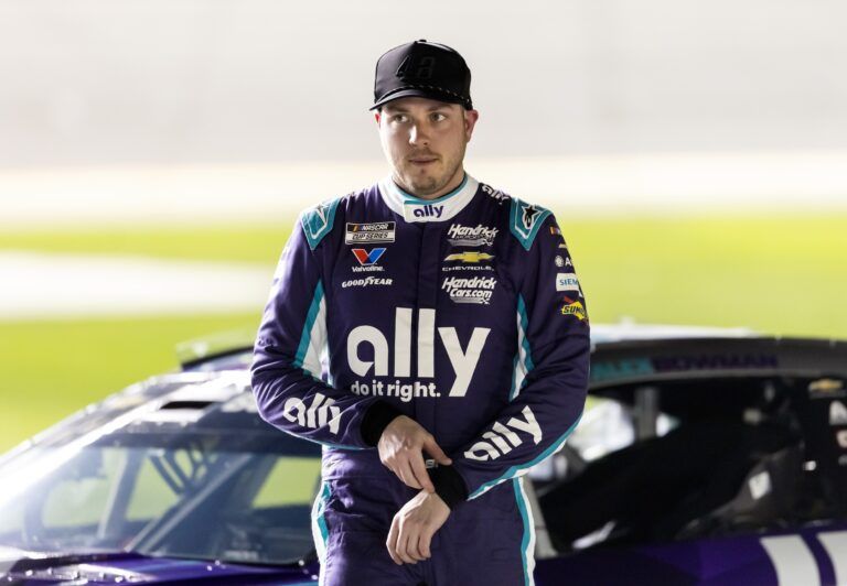 NASCAR Cup Series driver Alex Bowman (48) during qualifying for the Daytona 500 at Daytona International Speedway.