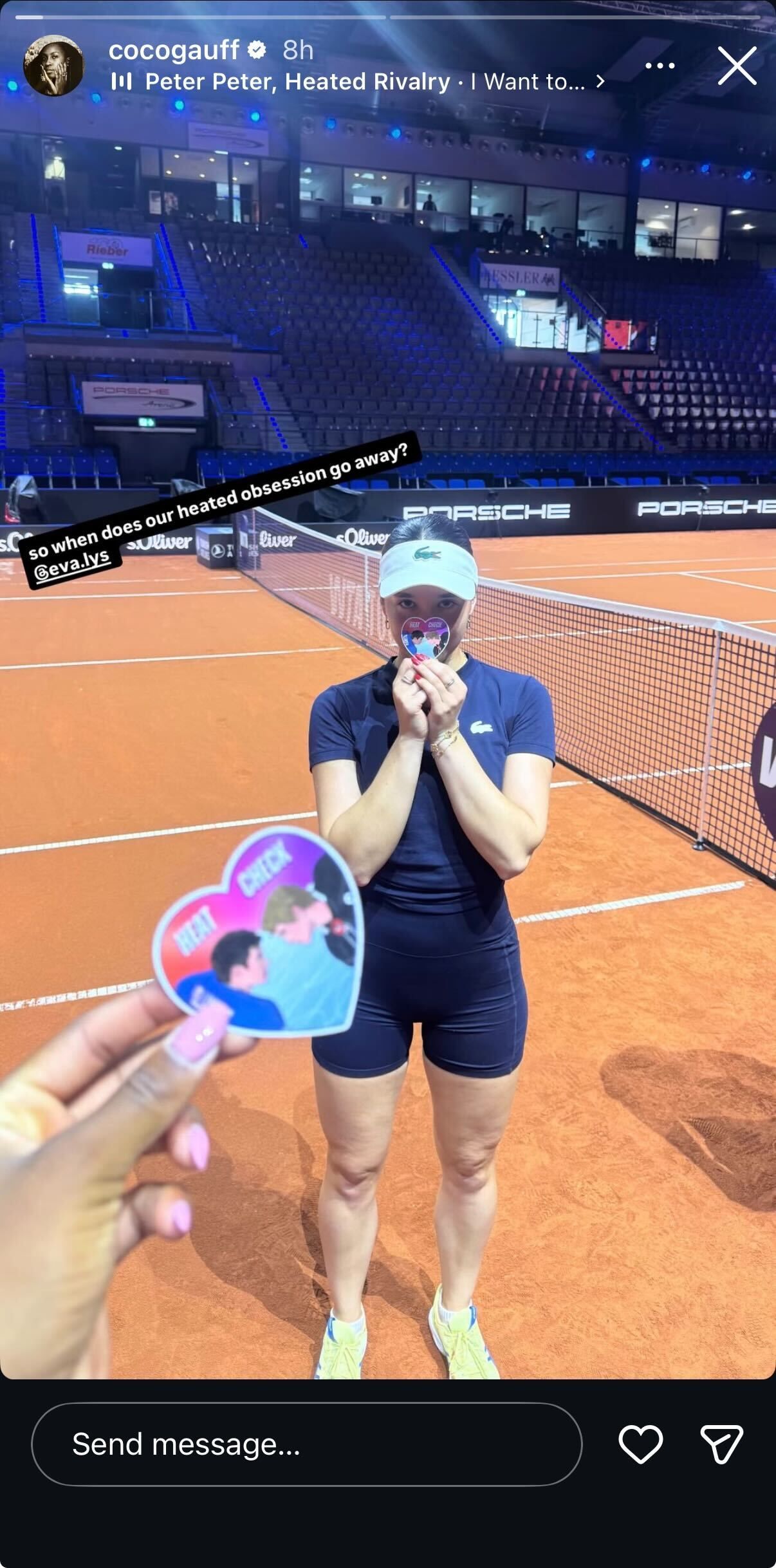 Screengrab of Coco Gauff's Instagram Story