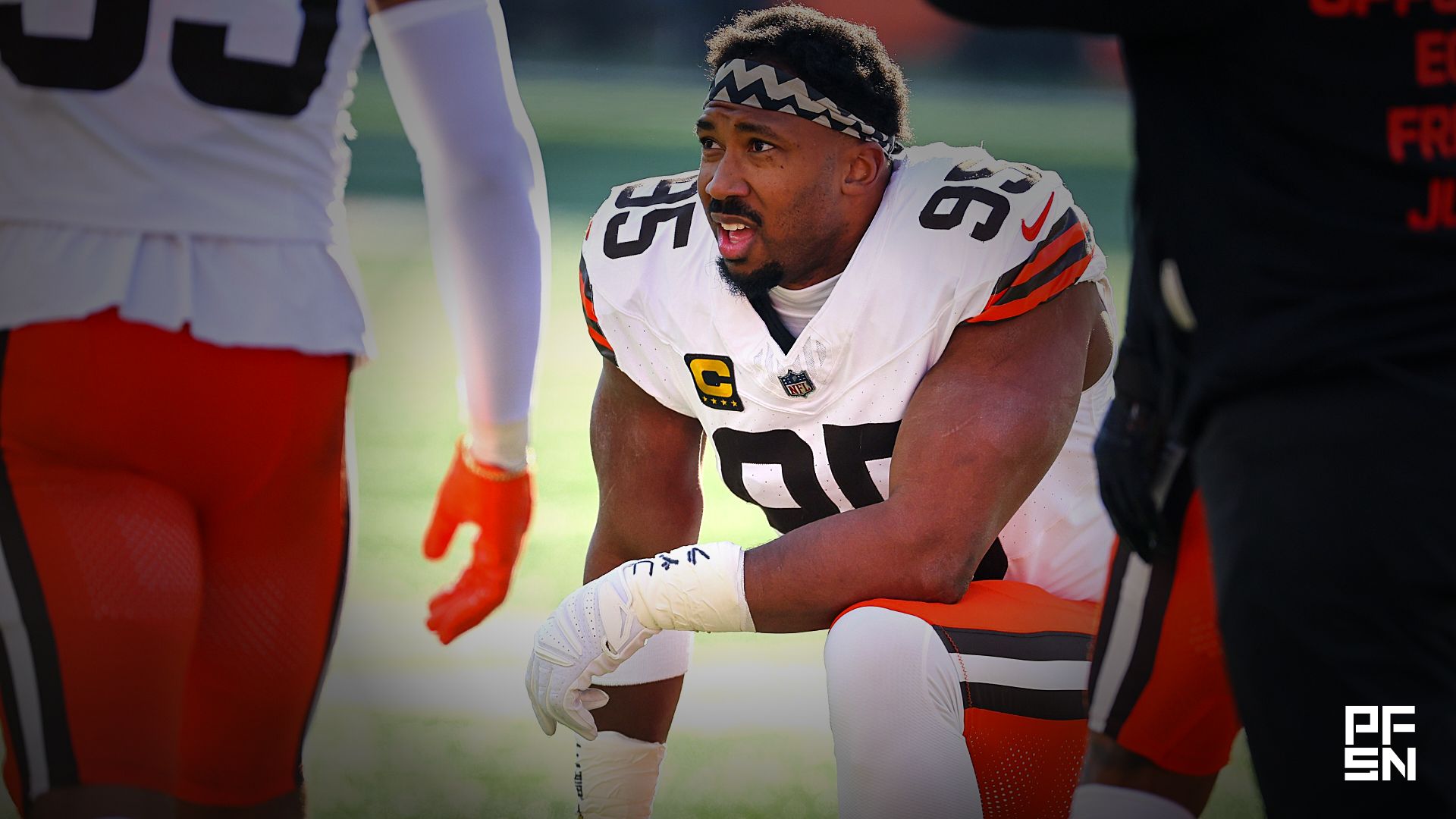 Arch Manning vs. Shedeur Sanders QB1 Battle in Cleveland? Myles Garrett Is Browns’ ‘Only Ticket’ to Texas Phenom
