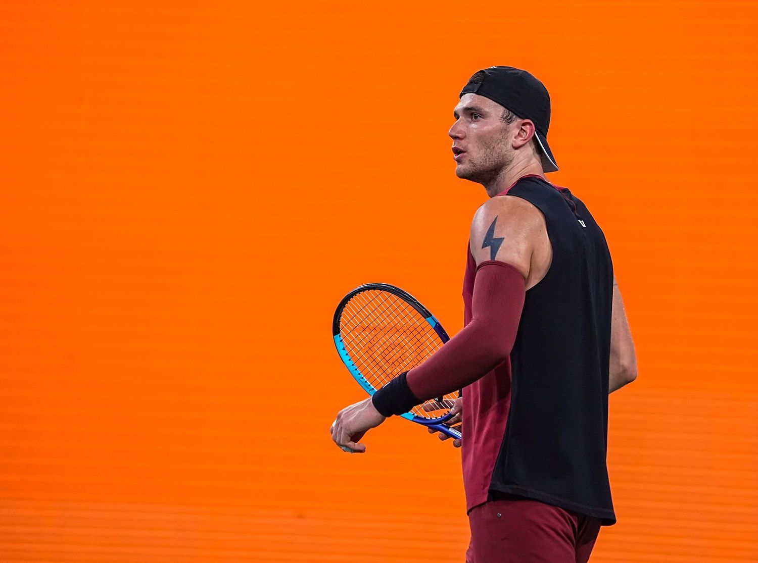 Jack Draper celebrates a point over Novak Djokovic during their fourth-round match at the BNP Paribas Open in Indian Wells, Calif., Wednesday, March 11, 2026.