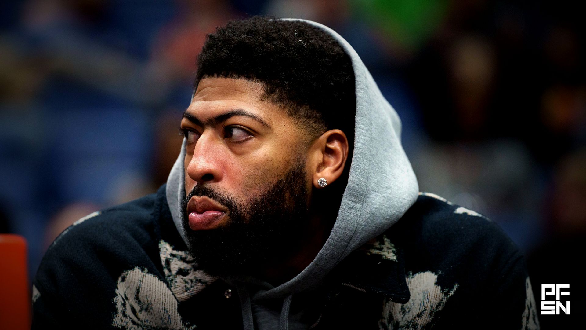 Washington Wizards forward Anthony Davis (23) watches during the first half against the New Orleans Pelicans at Smoothie King Center.