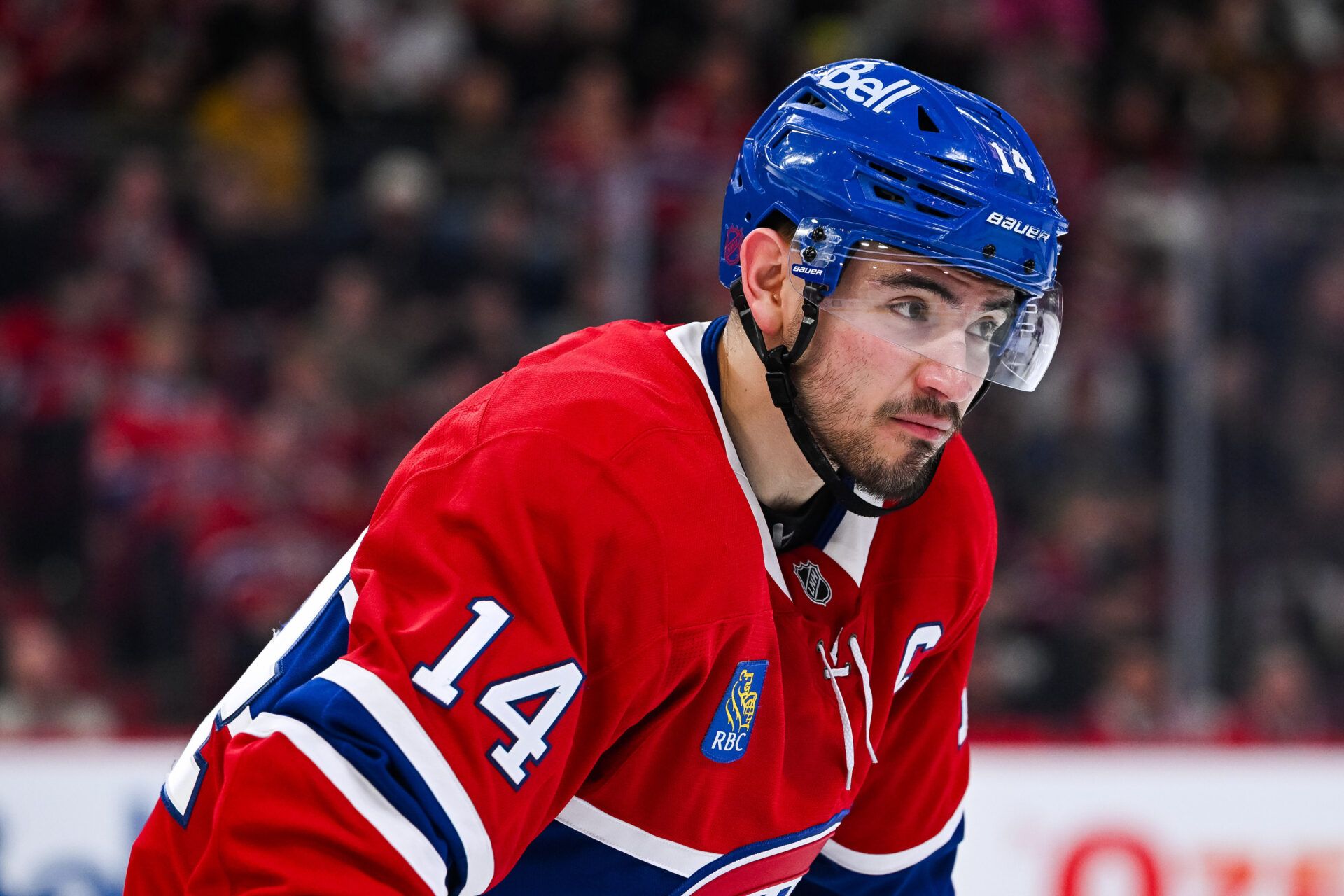 Montreal Canadiens center Nick Suzuki (14) at Bell Centre.