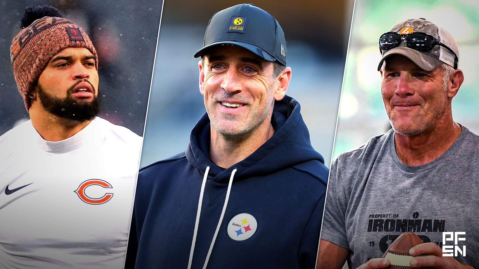 Brett Favre played 20 seasons in the NFL. Syndication Usa Today Credit: © Ken Ruinard / USA TODAY NETWORK

Jan 18, 2026; Chicago, IL, USA; Chicago Bears quarterback Caleb Williams (18) looks on during warmups before an NFC Divisional Round game against the Los Angeles Rams at Soldier Field. Mandatory Credit: David Banks-Imagn Images

Oct 26, 2025; Pittsburgh, Pennsylvania, USA; Pittsburgh Steelers quarterback Aaron Rodgers (8) reacts on the field before the game against the Green Bay Packers at Acrisure Stadium.
