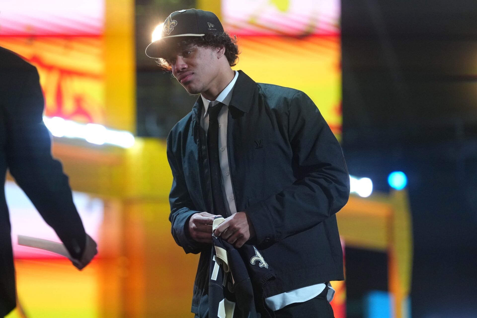 Arizona State Sun Devils receiver Jordyn Tyson is selected by the New Orleans Saints as the number eight pick during the 2026 NFL Draft at Acrisure Stadium.