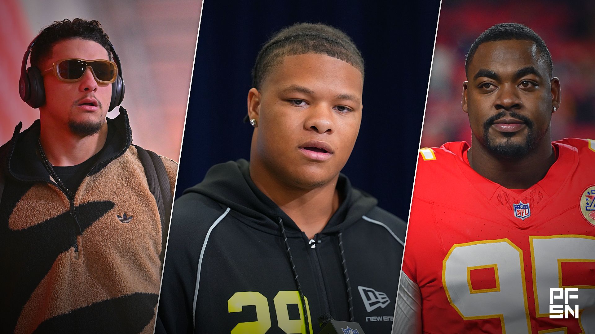 Patrick Mahomes Reacts to Chiefs’ Selection of Peter Woods With 29th Overall Pick in NFL Draft