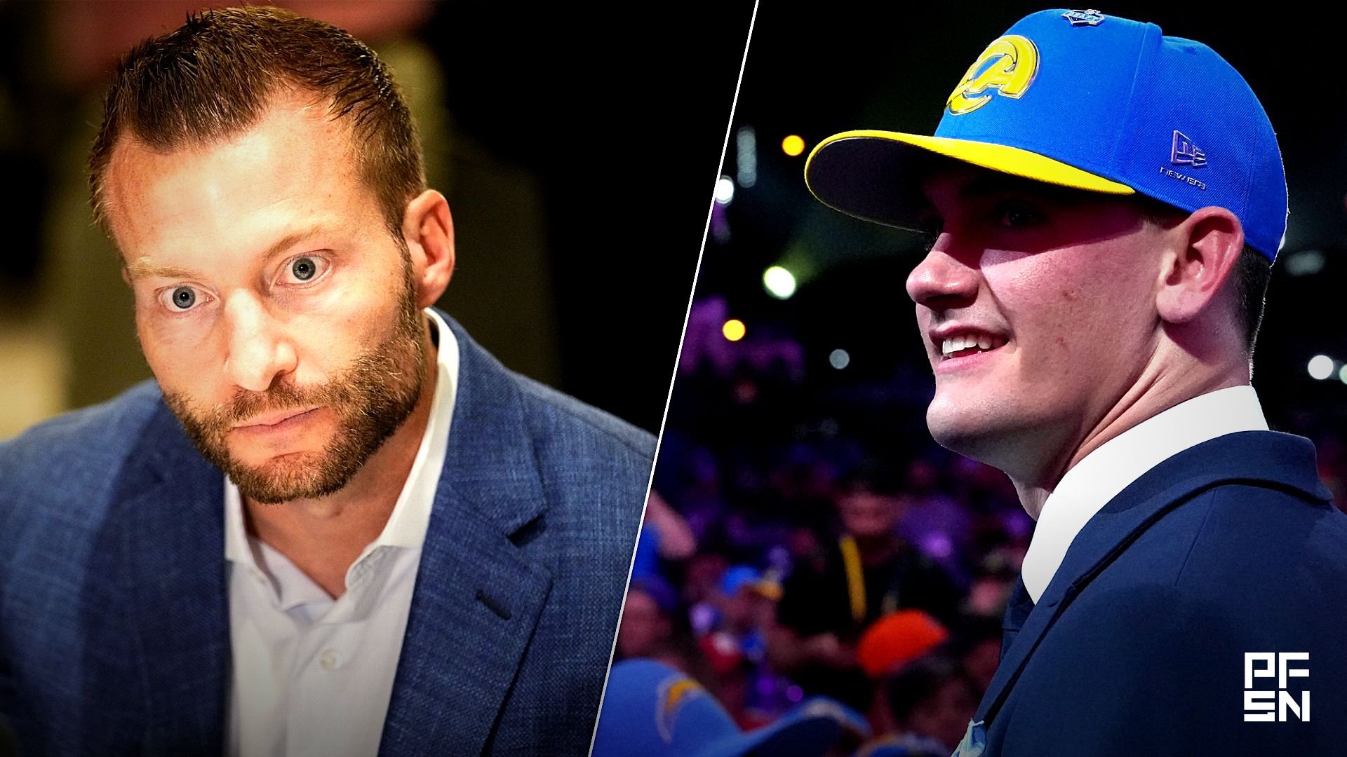 ‘Keep An Eye on This Relationship’ — NFL World Reacts to Potential Sean McVay-Les Snead Rift As Rams Draft Ty Simpson Credit:
© Rob Schumacher/The Republic / USA TODAY NETWORK via Imagn Images

Apr 23, 2026; Pittsburgh, PA, USA; Alabama Crimson Tide quarterback Ty Simpson is selected by the Los Angeles Rams as the number 13 pick during the 2026 NFL Draft at Acrisure Stadium.