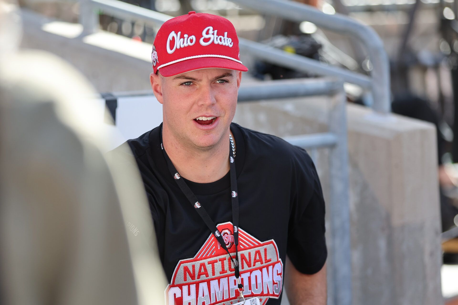 Former Ohio State quarterback Will Howard before the game against the Texas Longhorns at Ohio Stadium.