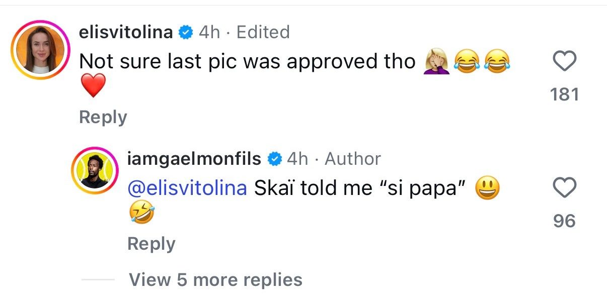 Gaël Monfils on Instagram