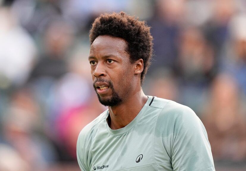 Gael Monfils defeated Jan-Lennard Struff 6-4, 6-4 in the first round at the BNP Paribas Open in Indian Wells, Calif., on Thursday, March 6, 2025.