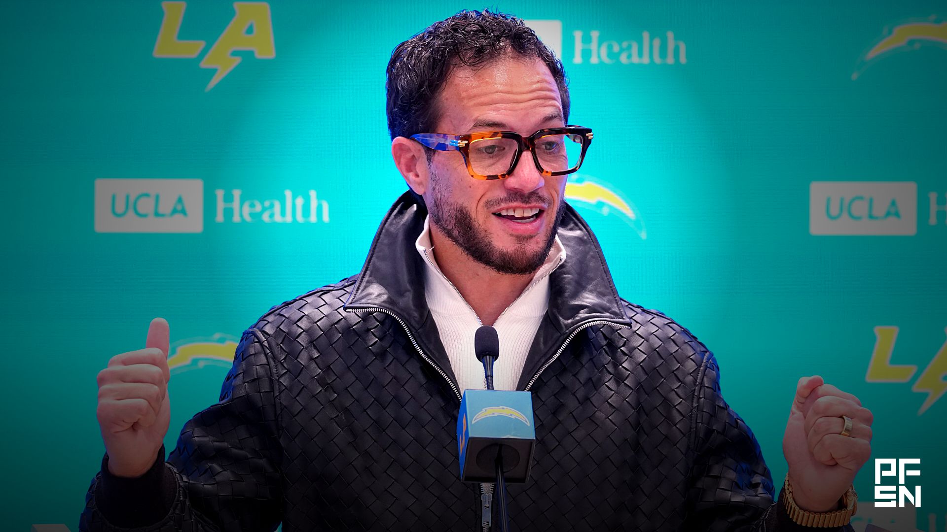 'I Will Take My Shirt Off' -- Chargers OC Mike McDaniel's 'Fired-Up' Reaction to LA Drafting WR Brenen Thompson Goes Viral