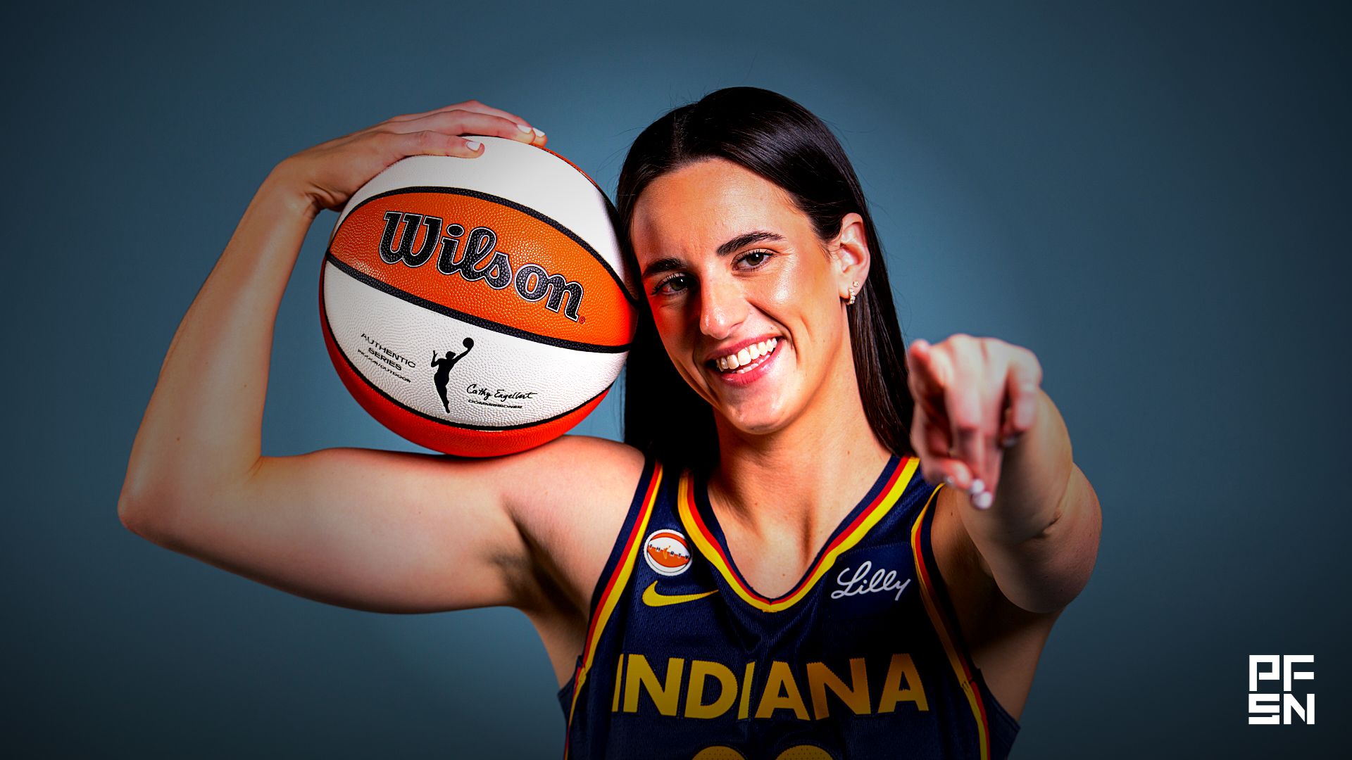 Indiana Fever guard Caitlin Clark (22) poses for a photo Wednesday, April 22, 2026, during media day at Gainbridge Fieldhouse in Indianapolis.
Grace Smith/IndyStar / USA TODAY NETWORK via Imagn Images
