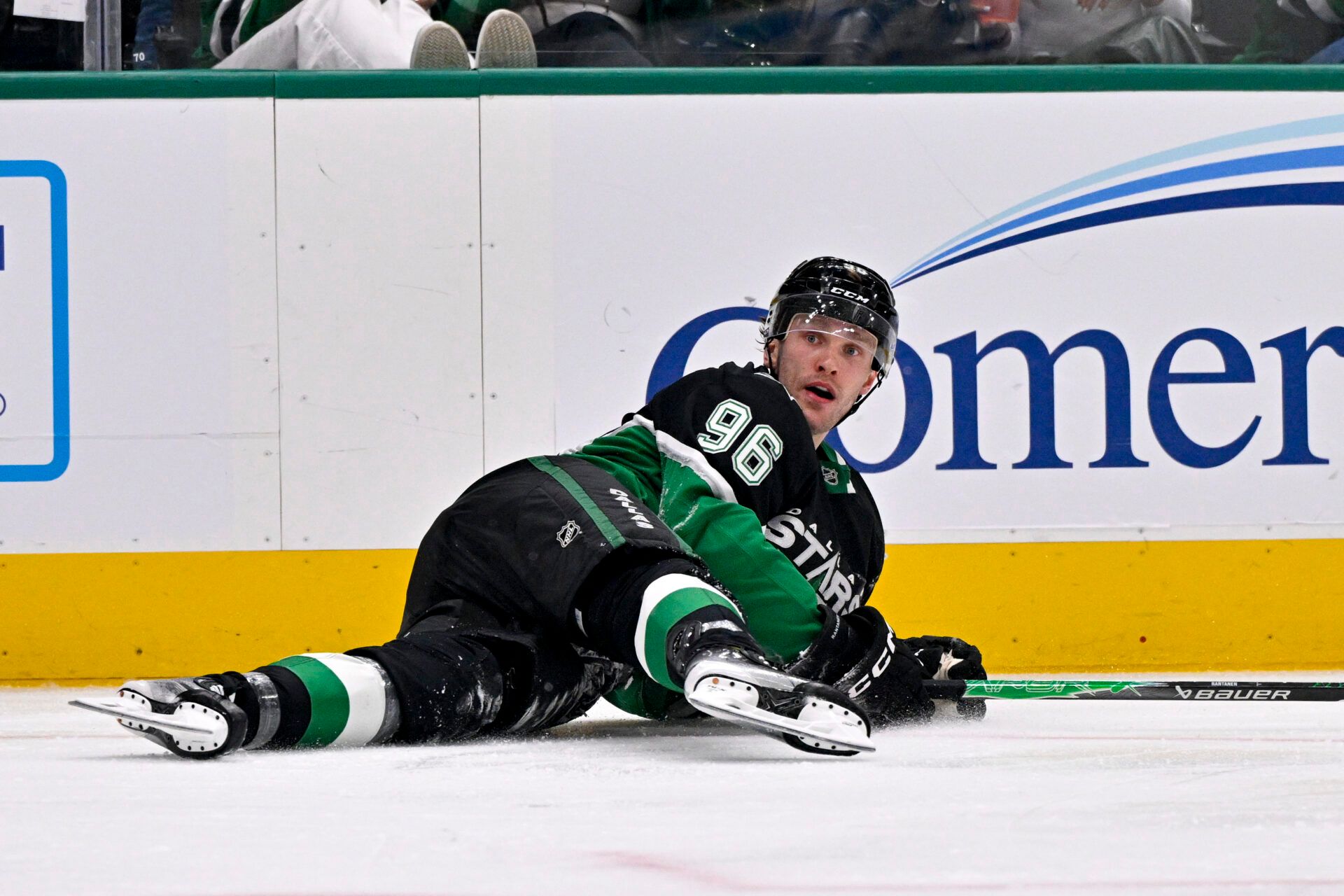 Dallas Stars right wing Mikko Rantanen (96) at American Airlines Center.
