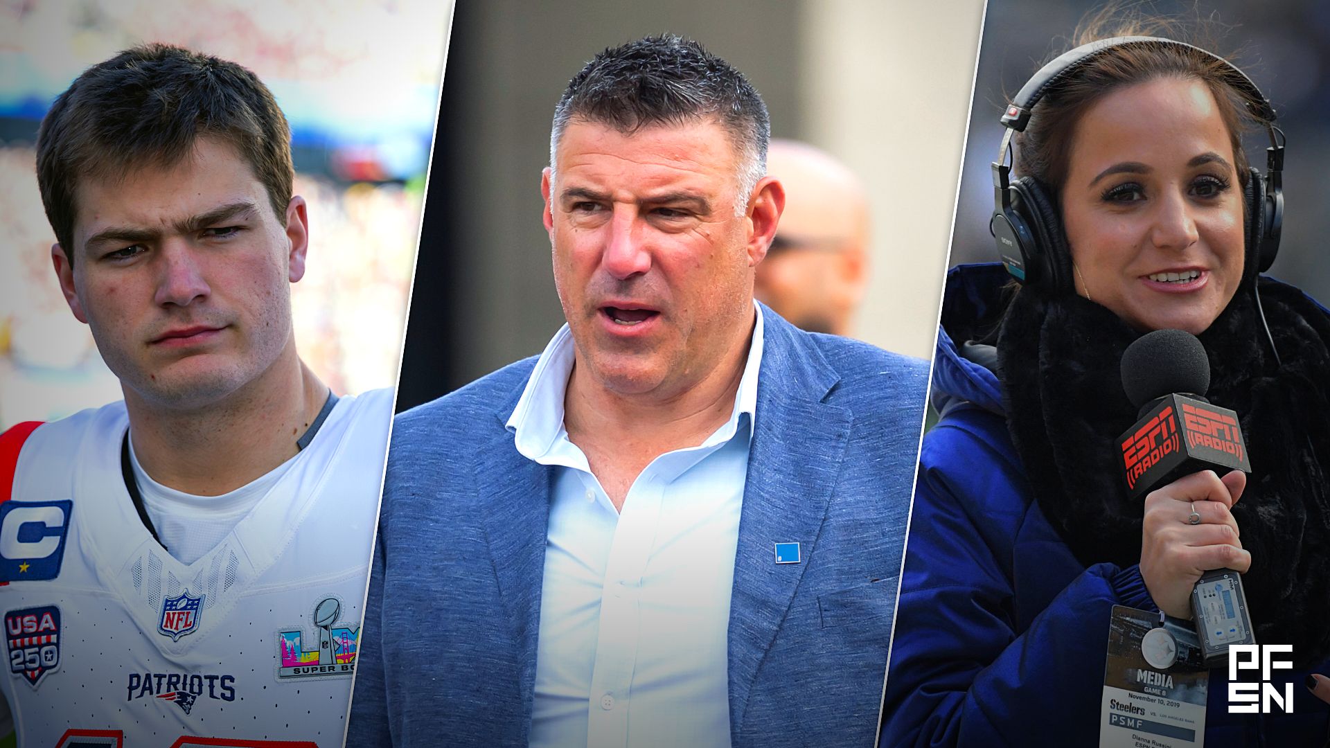 ‘He's Dealing With Some Stuff’ -- Patriots QB Drake Maye Breaks Silence on Mike Vrabel-Dianna Russini Scandal