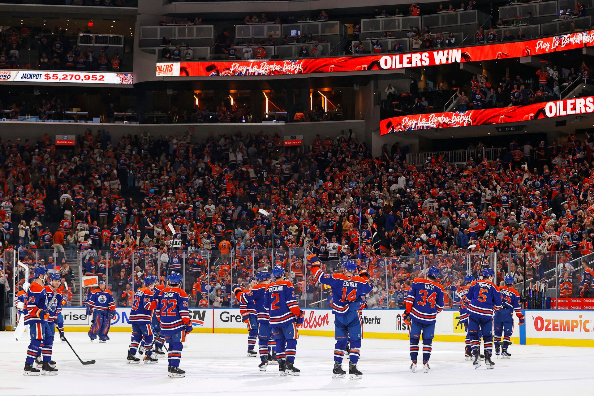 The Edmonton Oilers at Rogers Place.