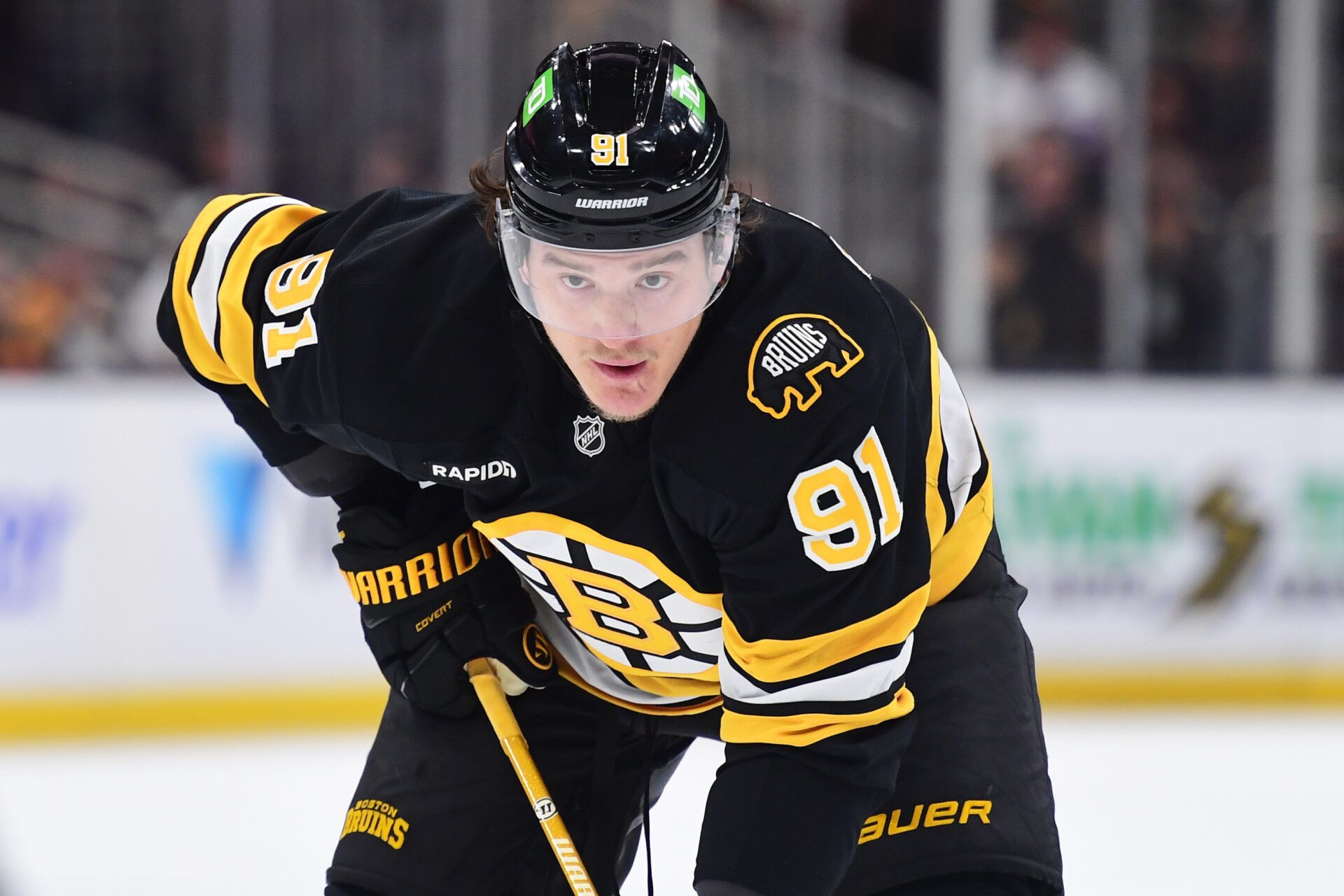 Boston Bruins defenseman Nikita Zadorov (91) at TD Garden.