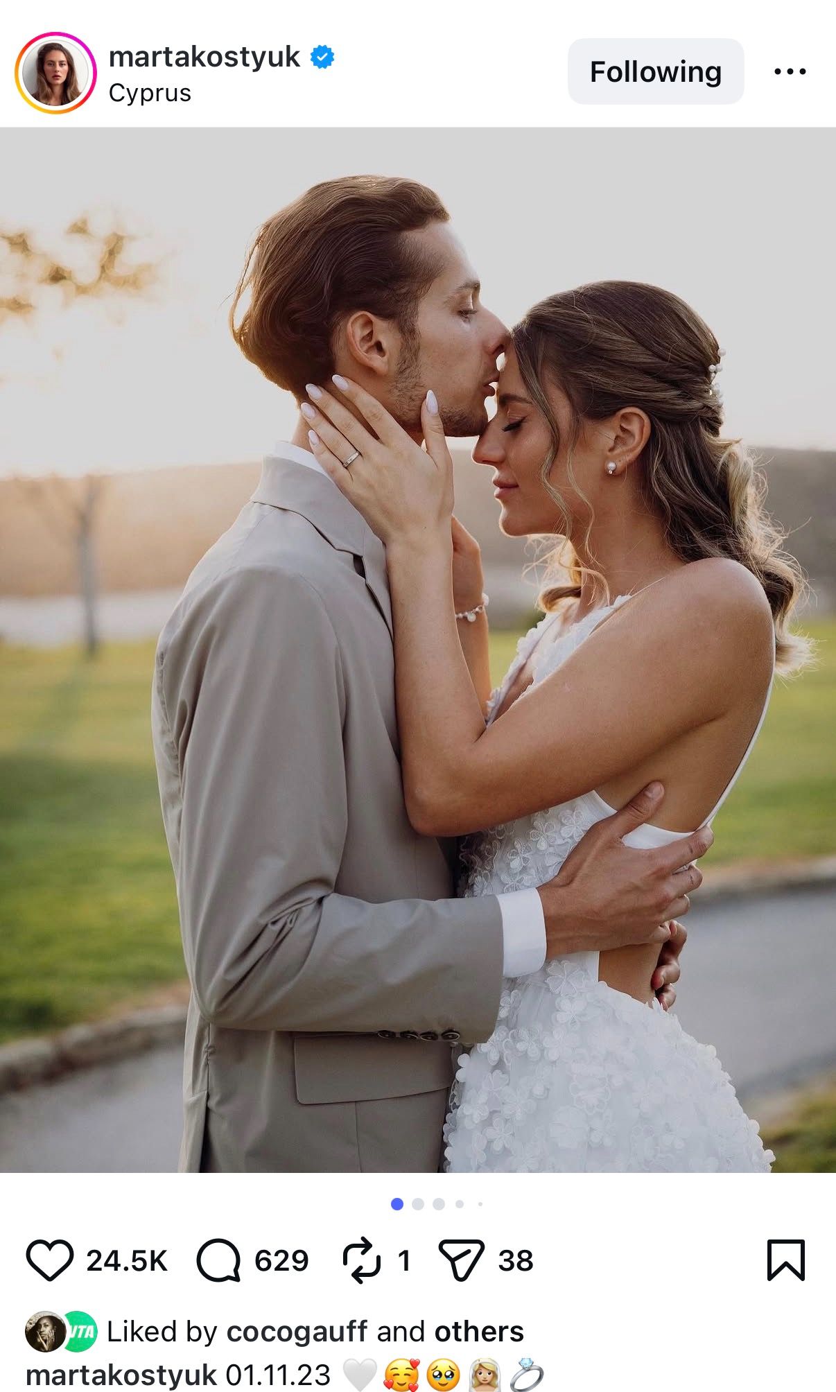 Marta Kostyuk and Her Husband George Kyzymenko