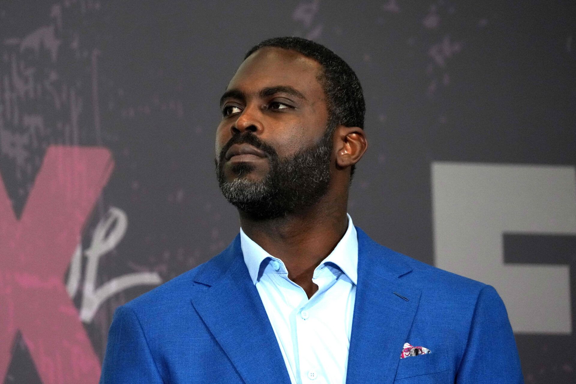 Michael Vick during Fox Sports media day at Ernest N. Morial Convention Center.
