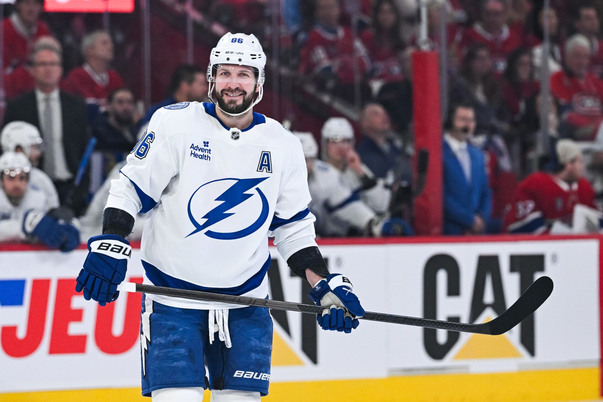 Tampa Bay Lightning right wing Nikita Kucherov (86) at Bell Centre.
