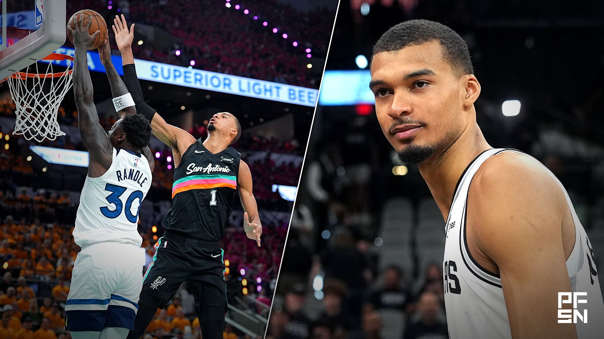 'Absurd,' 'Not From This Planet' -- NBA World Reacts As Victor Wembanyama Makes History With Shot-Blocking Spree in Wolves-Spurs Game 1