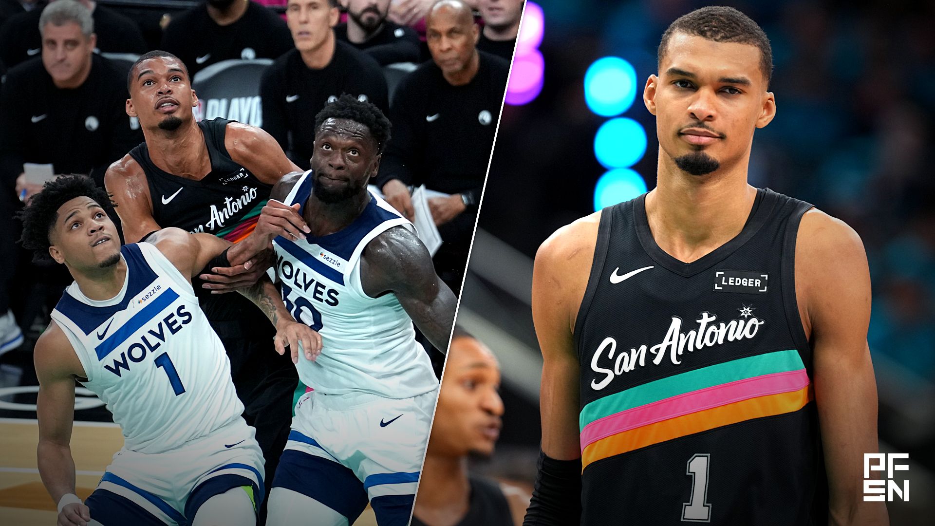 'More Blocks Than Points Is WILD' -- NBA World Reacts as Victor Wembanyama, Spurs Get 'Exposed' by Wolves in Game 1
