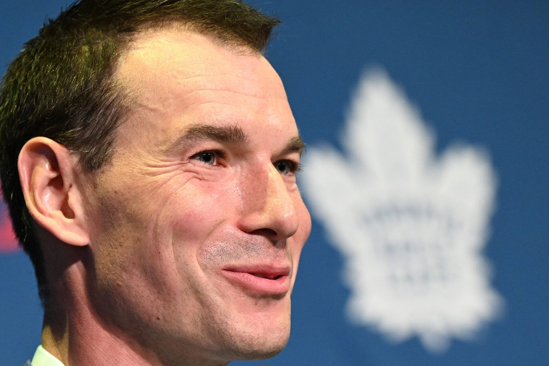 Toronto Maple Leafs general manager John Chayka at Real Sports Bar and Grill.