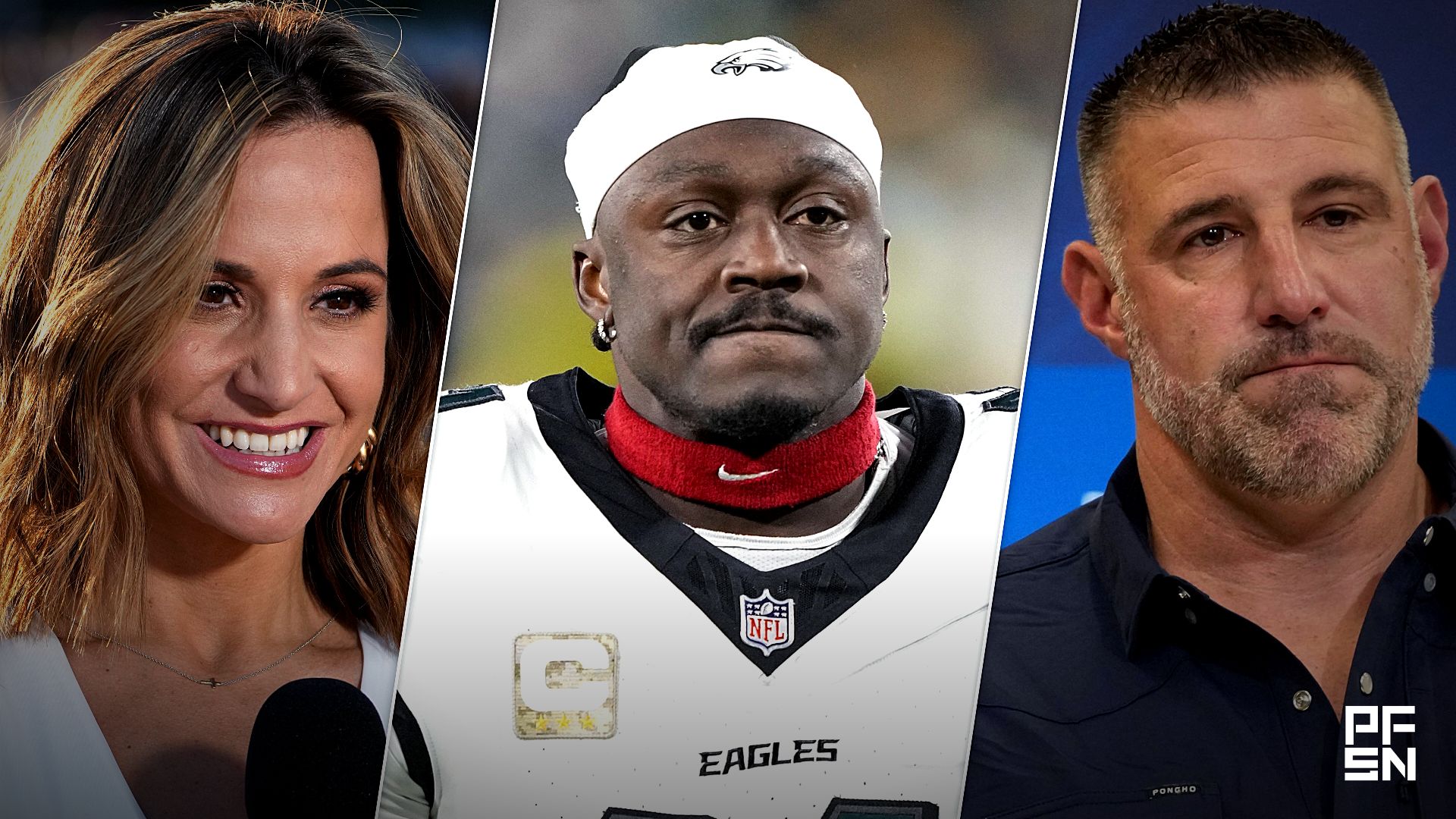 ‘It Changes Everything’ — Eagles Analyst Speculates Mike Vrabel-Dianna Russini Scandal Could Ruin A.J. Brown Trade