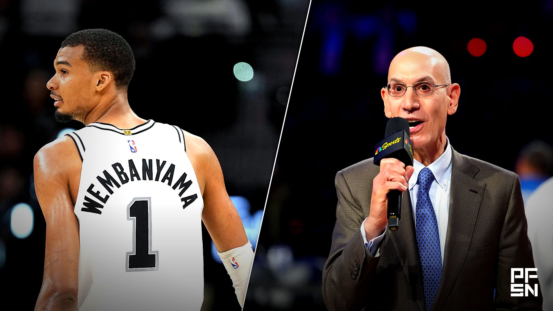 Collage featuring NBA: Playoffs-Portland Trail Blazers at San Antonio Spurs and NBA: 75th All Star Game.
Scott Wachter-Imagn Images / Kirby Lee-Imagn Images