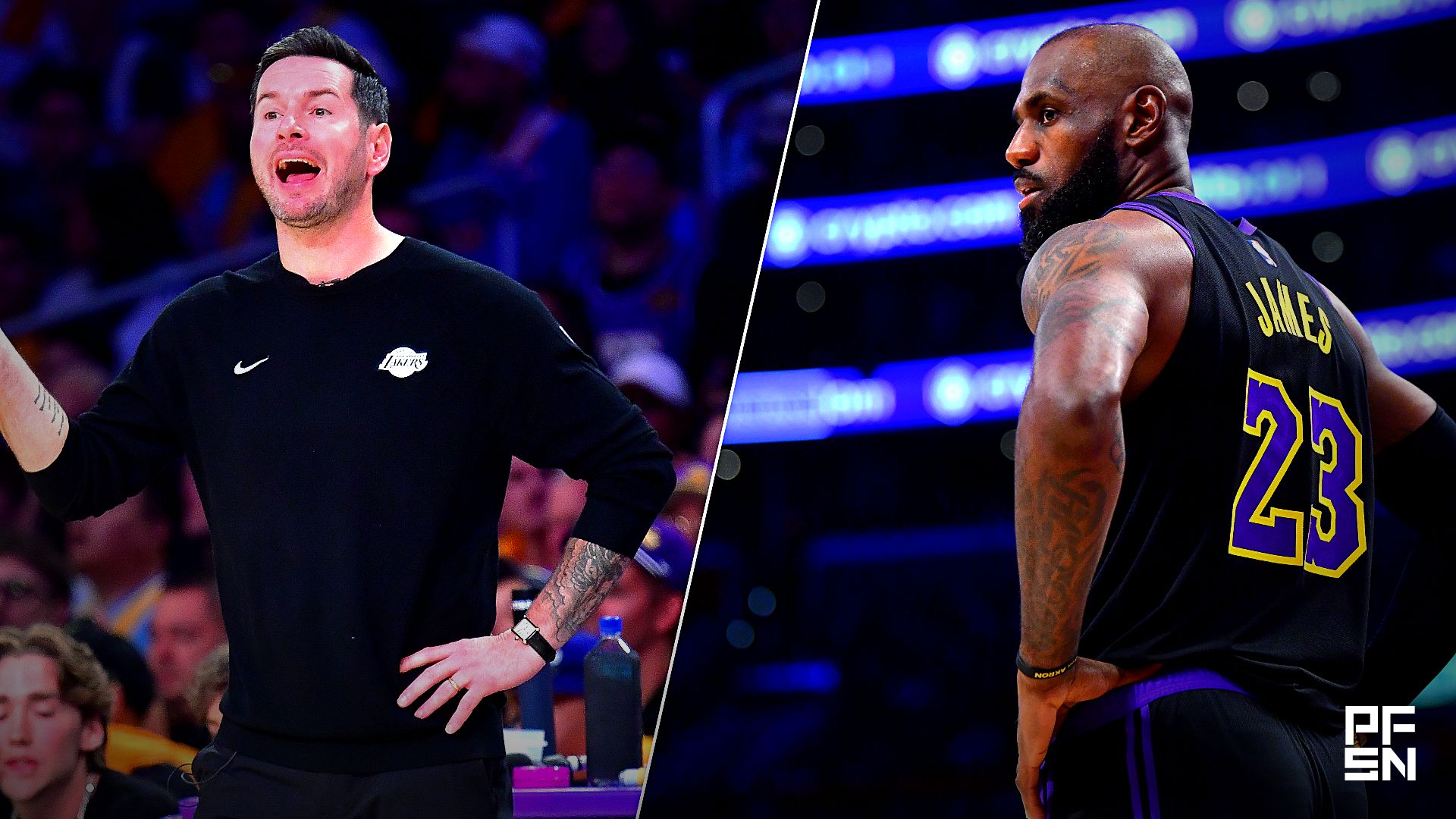 Collage featuring NBA: Playoffs-Oklahoma City Thunder at Los Angeles Lakers and NBA: Playoffs-Oklahoma City Thunder at Los Angeles Lakers.
Gary A. Vasquez-Imagn Images