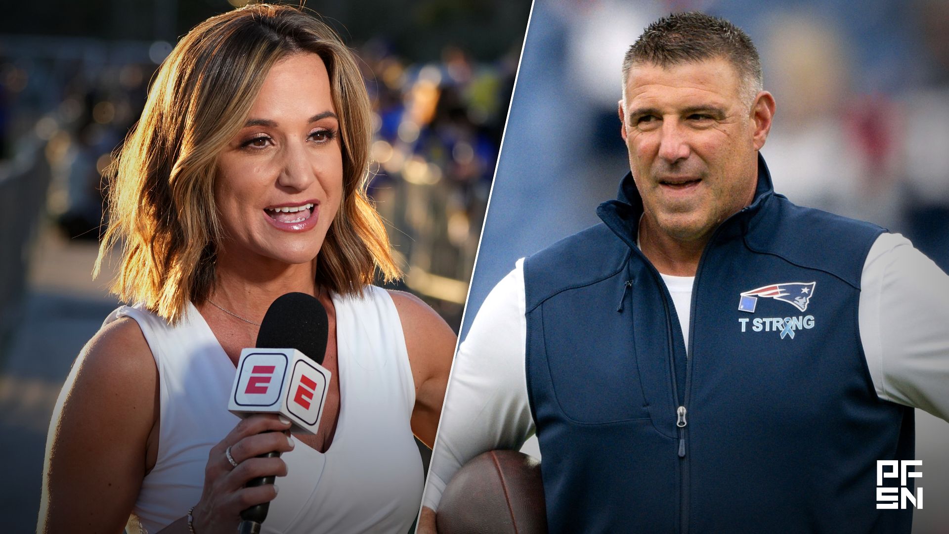 'It's Pathetic' -- NFL World Rips ESPN for Dodging Mike Vrabel-Dianna Russini Scandal As Awkward Moment Goes Viral