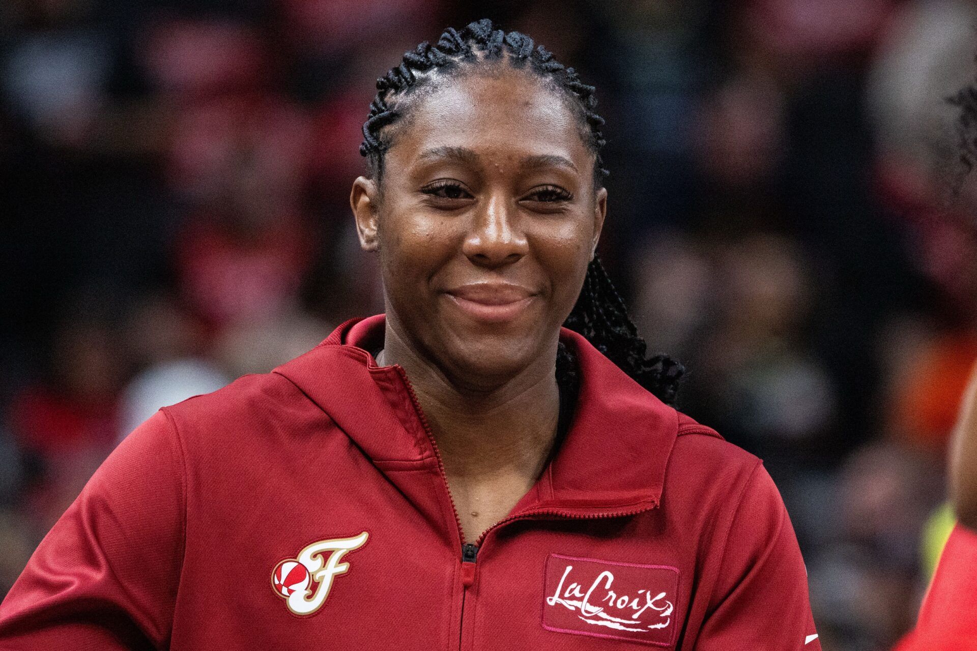 Indiana Fever center-forward Aliyah Boston (7) before the game against the Dallas Wings  at Gainbridge Fieldhouse.