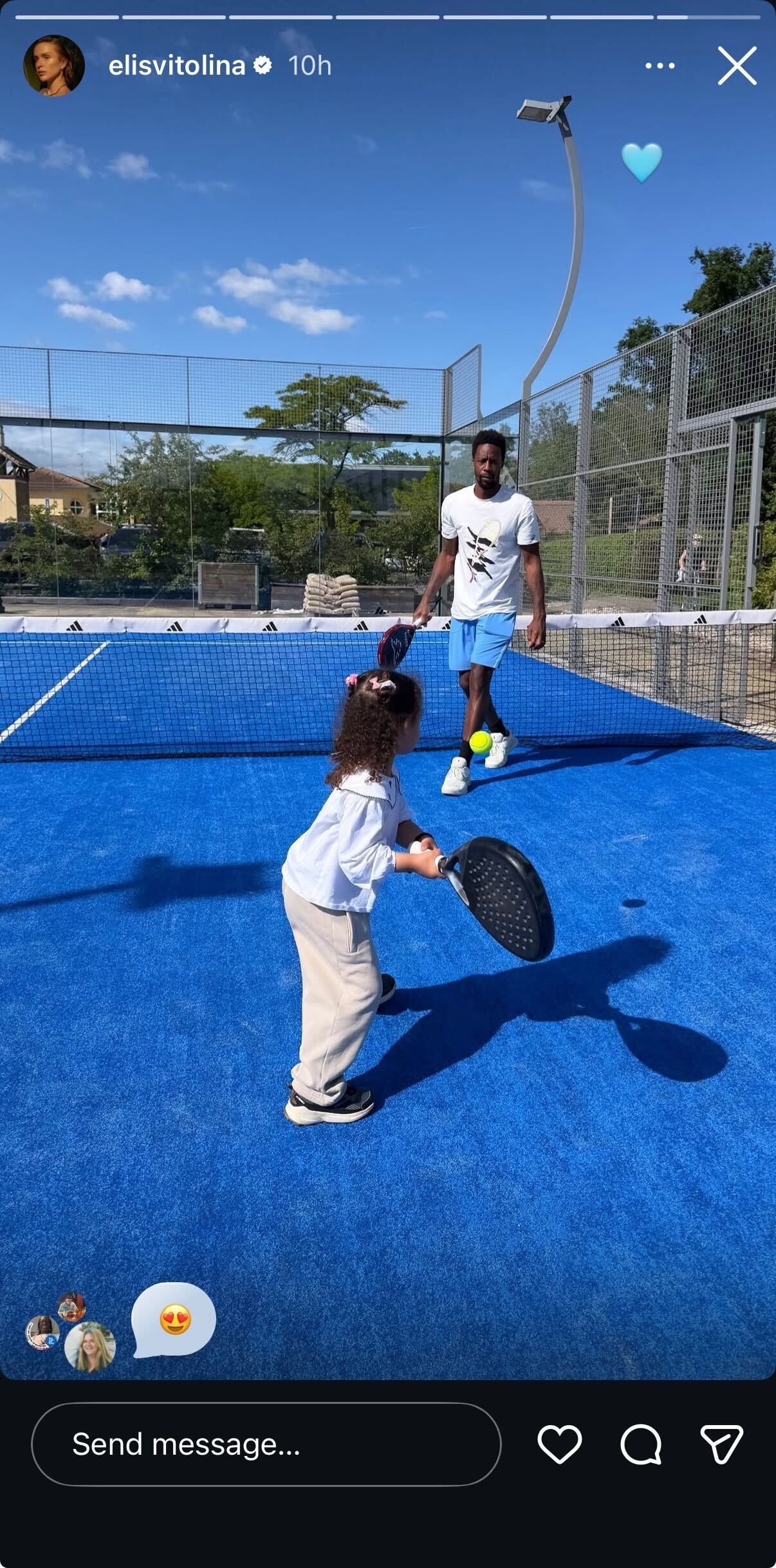 Screengrab of Elina Svitolina's Instagram Story