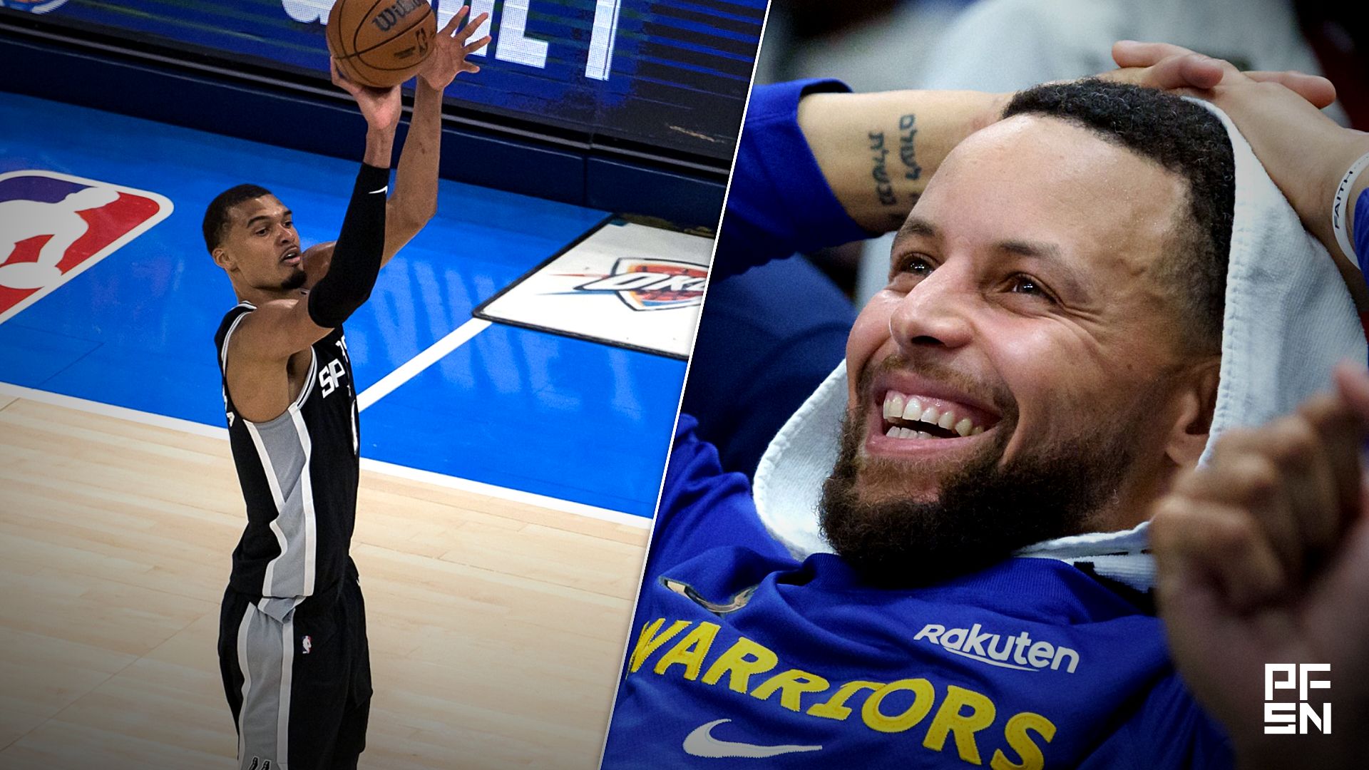 'Steph Curry Just Possessed Wemby' -- NBA World Reacts to Victor Wembanyama's 'Insane' Game-Tying Logo 3-Pointer