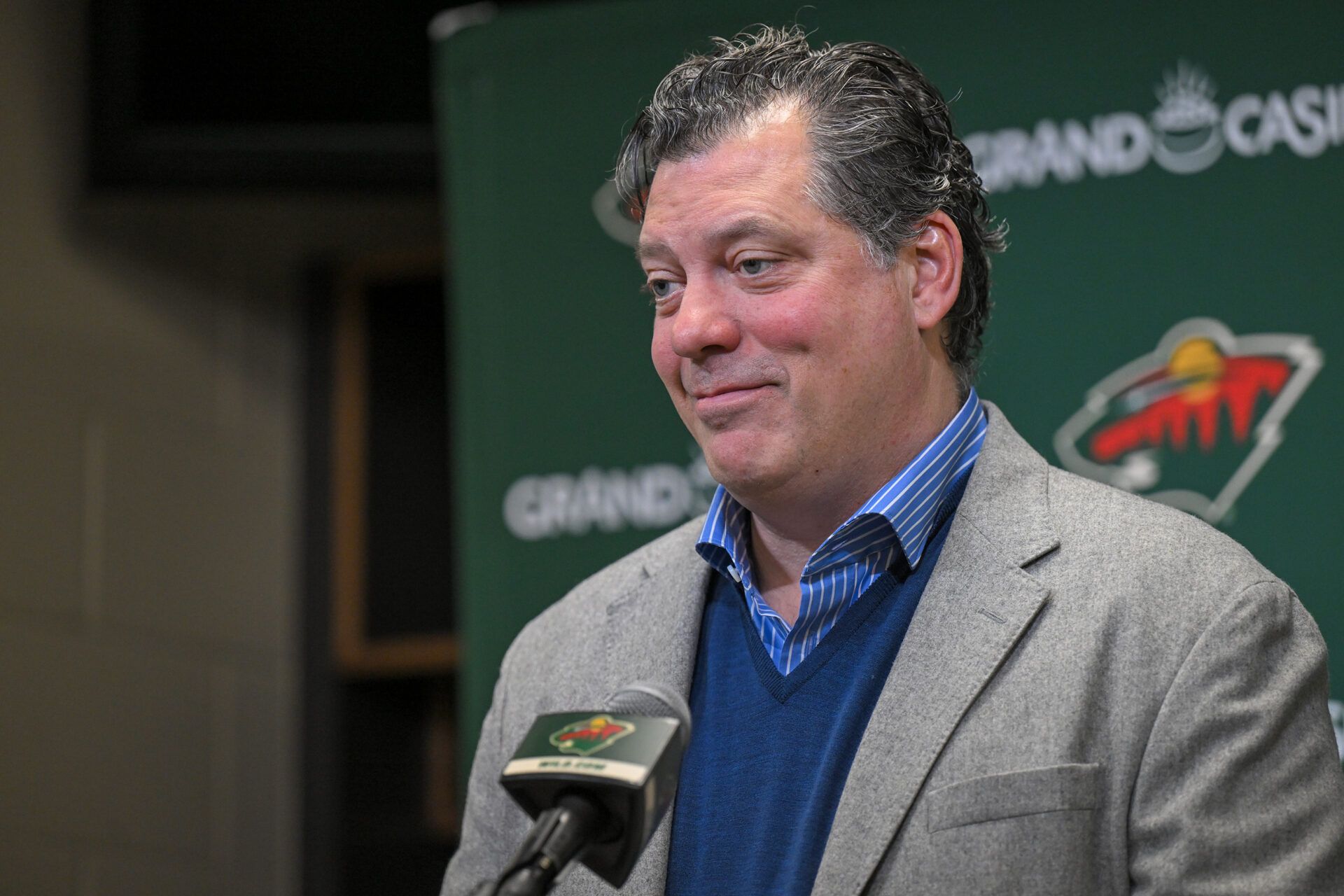 Minnesota Wild general manger Bill Guerin at Grand Casino Arena.