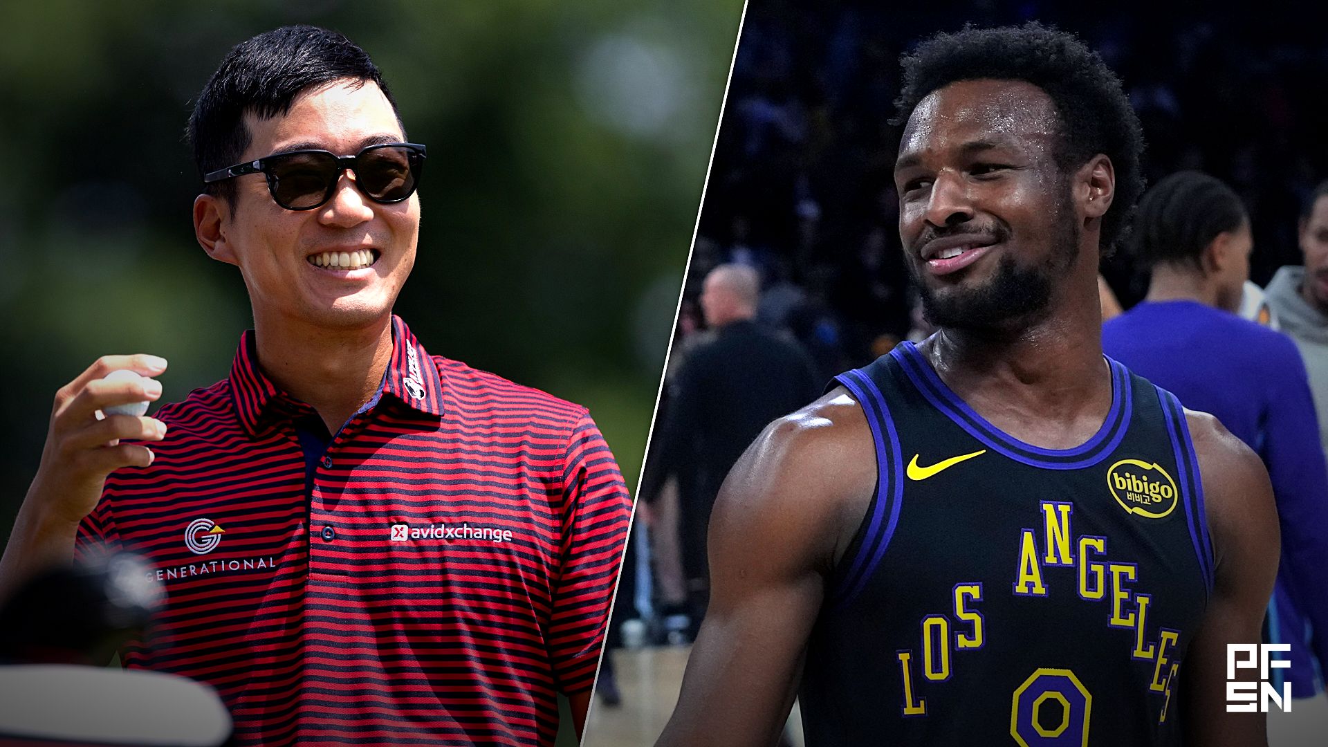 'Is This AI?' -- Michael Kim, Sports World React to Bronny James' 'Insane' Golf Swing As Lakers Guard Goes Viral