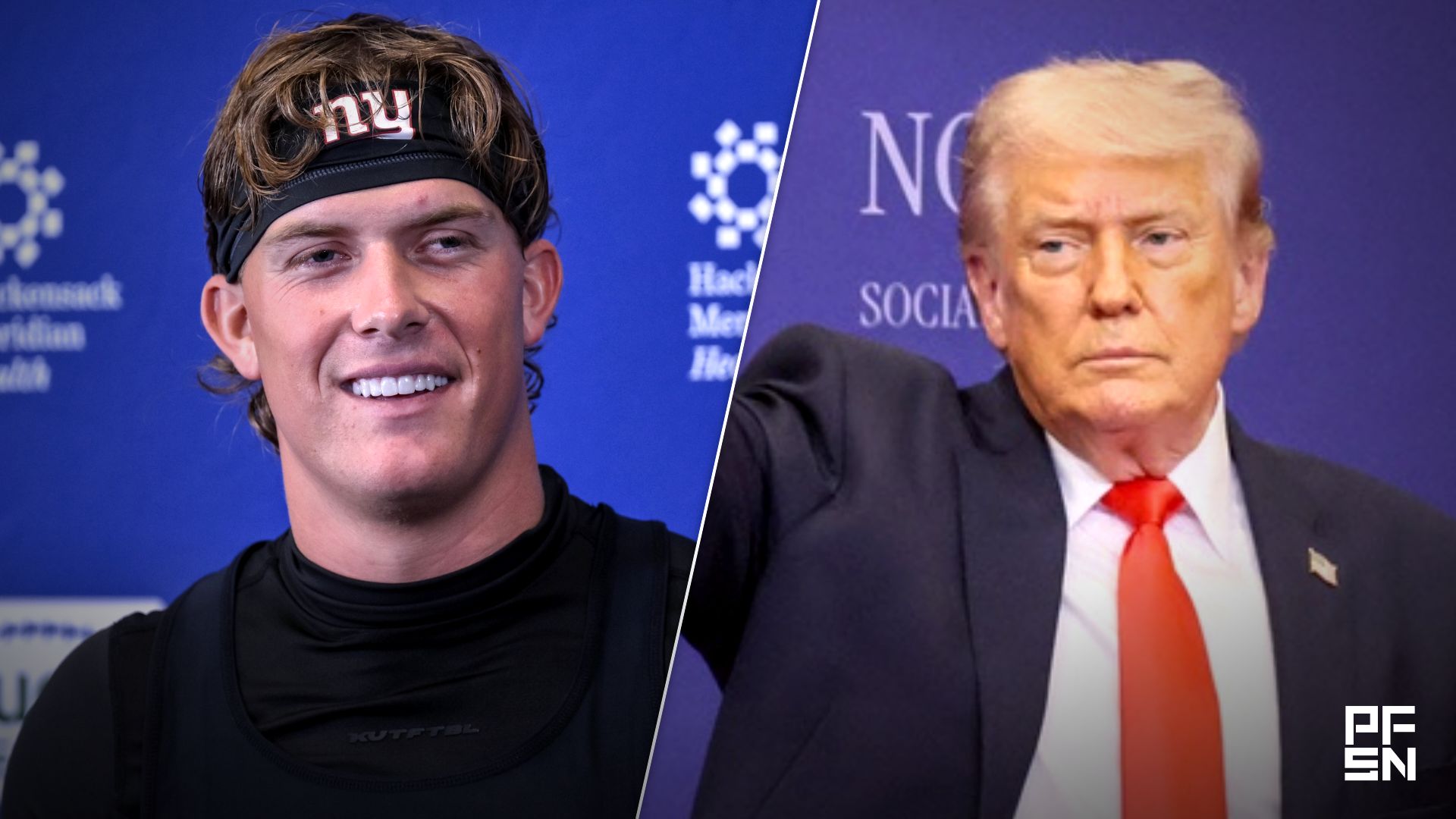 ‘I’m So Disappointed’ -- NFL World Calls Out Jaxson Dart As Giants Star Introduces President Donald Trump in New York