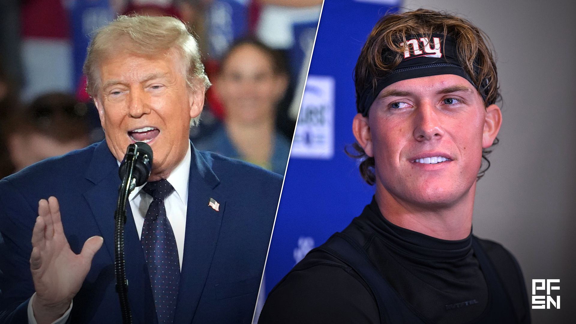 ‘Got Legs Like Tree Trunks’ -- Donald Trump Claims Giants QB Jaxson Dart Will Be ‘A Future Hall of Famer’