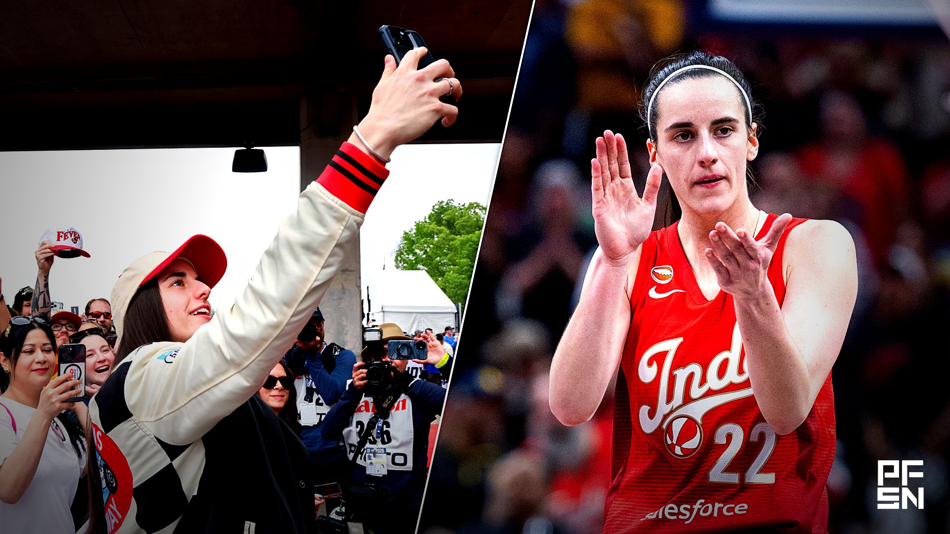 Collage featuring IndyCar: The 110th Running of the Indianapolis 500 and WNBA: Golden State Valkyries at Indiana Fever.
Edwin Locke-USA TODAY Network via Imagn Images / Trevor Ruszkowski-Imagn Images