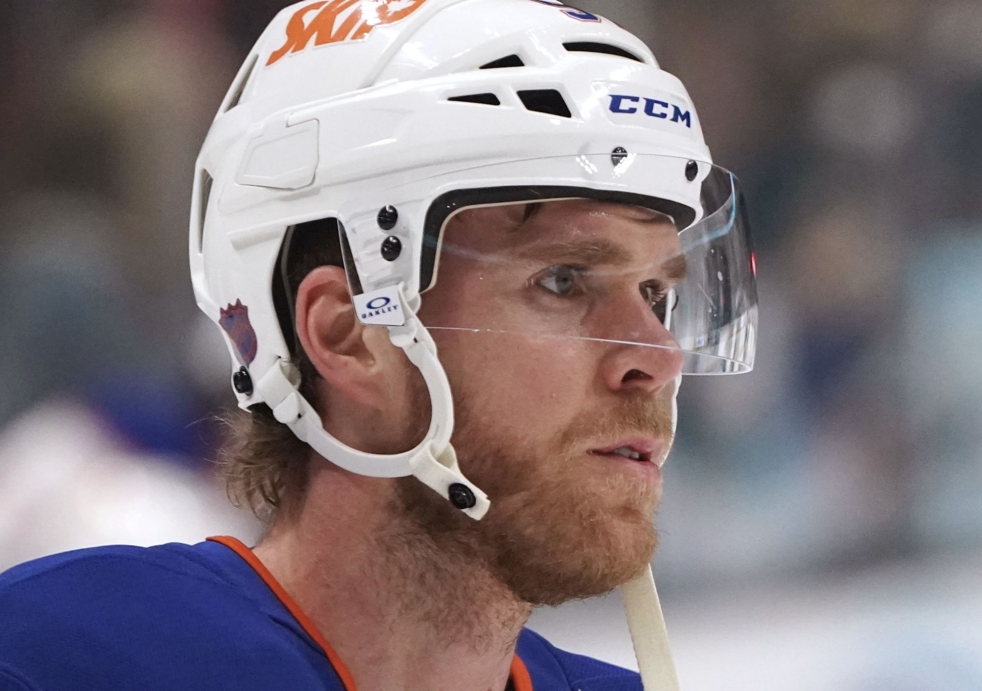 Edmonton Oilers center Connor McDavid (97) at SAP Center at San Jose.