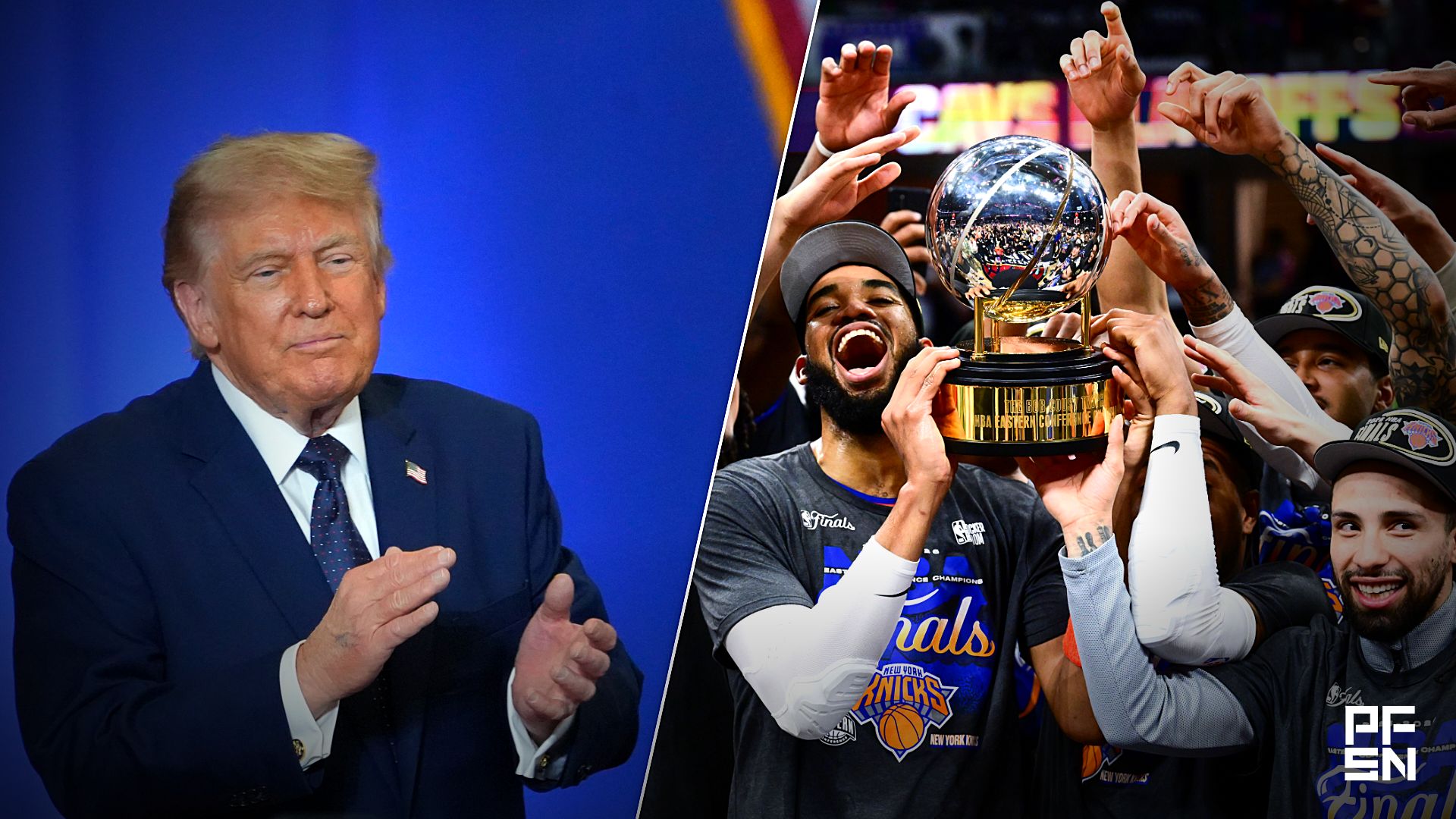 Collage featuring Syndication: Westchester County Journal News and NBA: Playoffs-New York Knicks at Cleveland Cavaliers.
Peter Carr/The Journal News / USA TODAY NETWORK via Imagn Images / Ken Blaze-Imagn Images