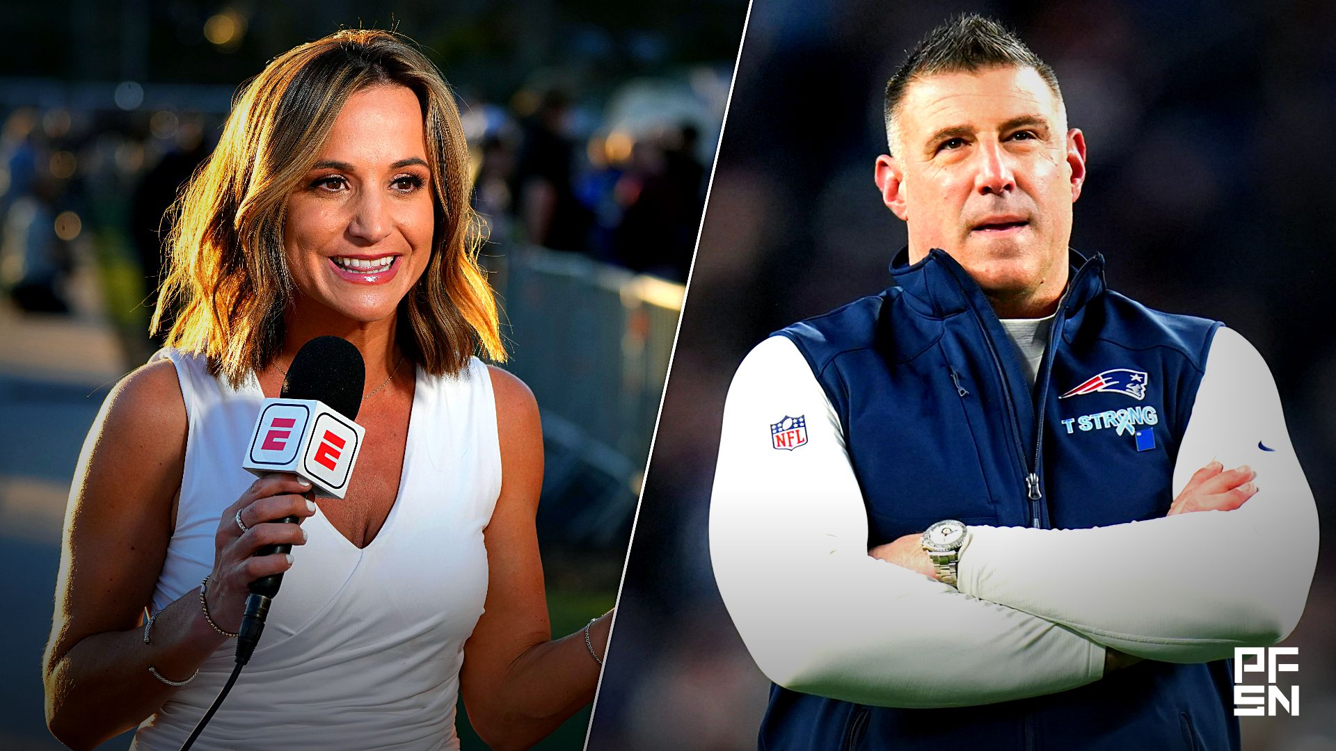 Mike Vrabel Gives Blunt 2-Word Answer When Asked About Balancing Football and Family Amid Dianna Russini Scandal
