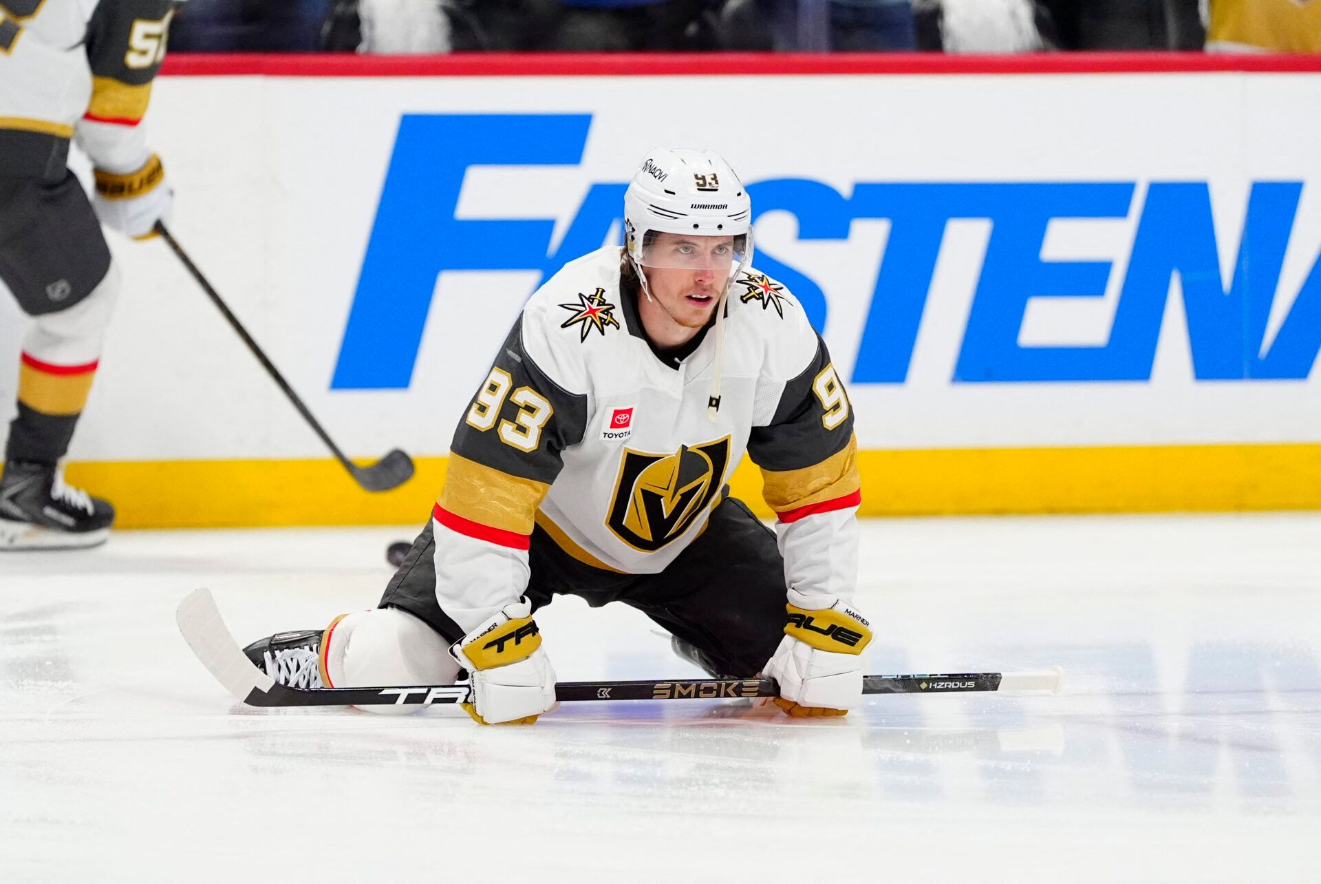 Vegas Golden Knights right wing Mitch Marner (93) at Ball Arena.