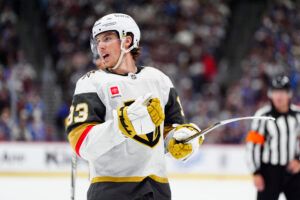 Vegas Golden Knights right wing Mitch Marner. 