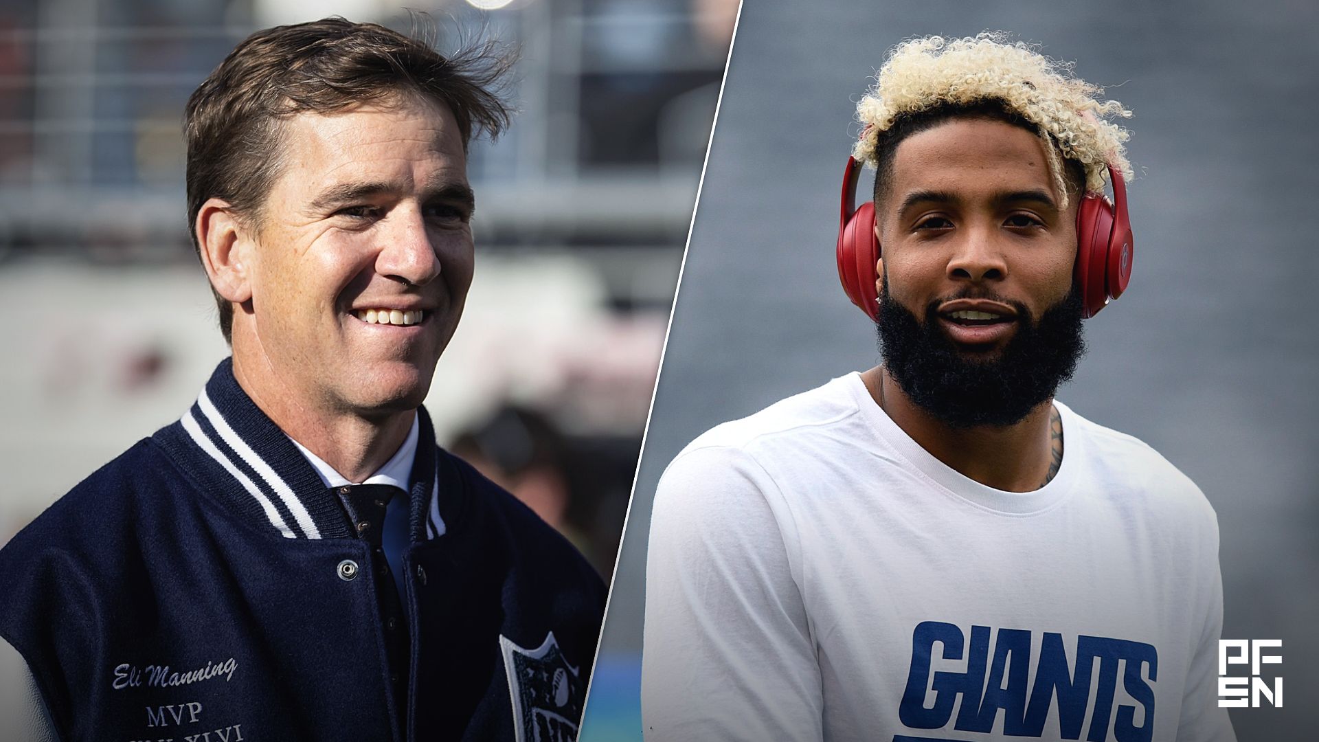Giants Legend Eli Manning Shares 6-Word Reaction to Odell Beckham Jr.’s Return to New York
